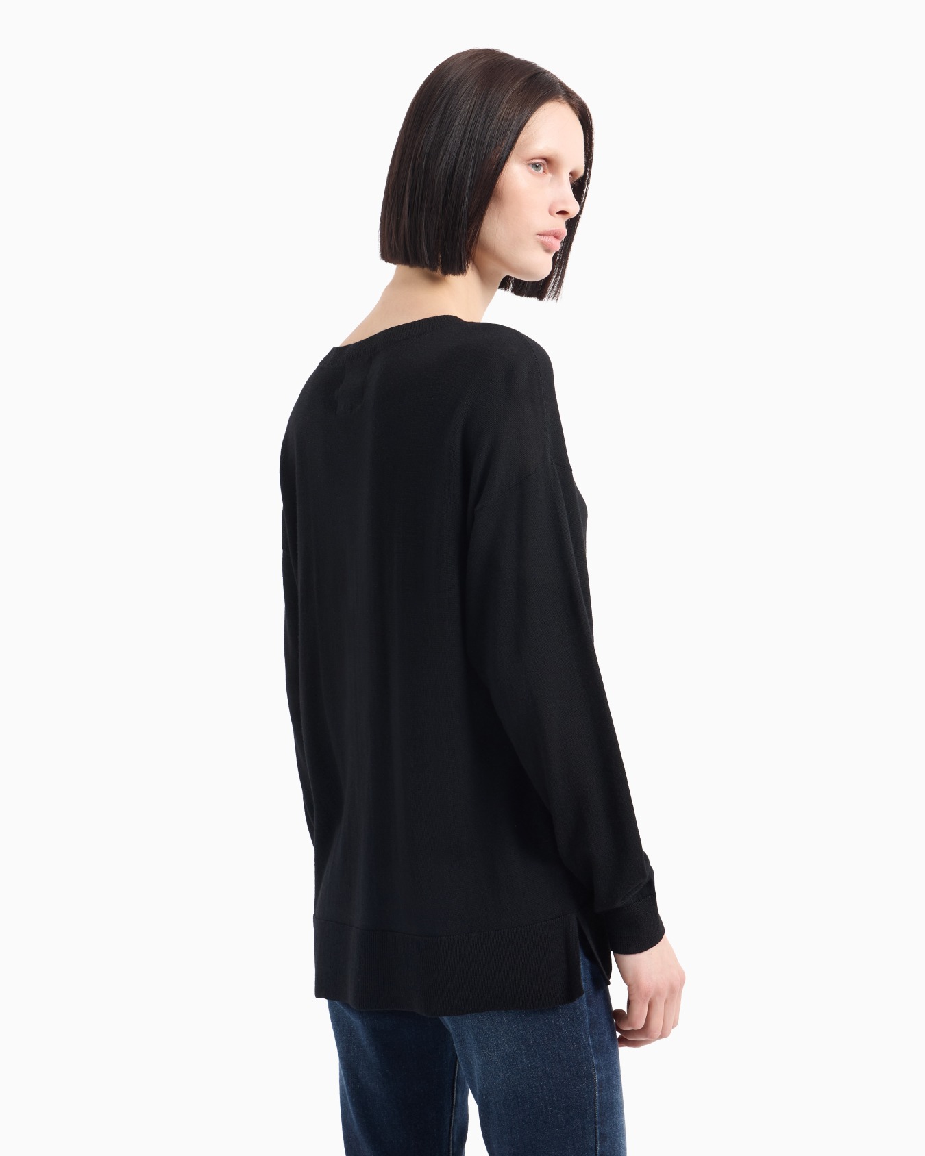 Maglione girocollo con maxi logo Slide 2