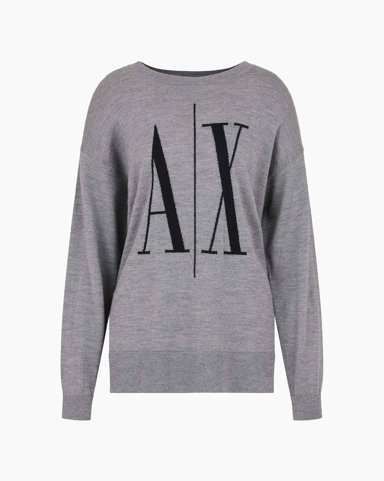 Crewneck sweater with maxi logo Slide 0