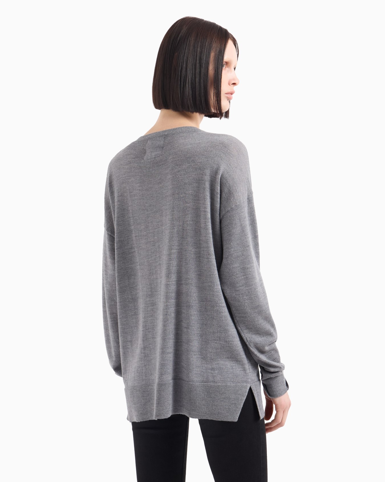 Crewneck sweater with maxi logo Slide 2