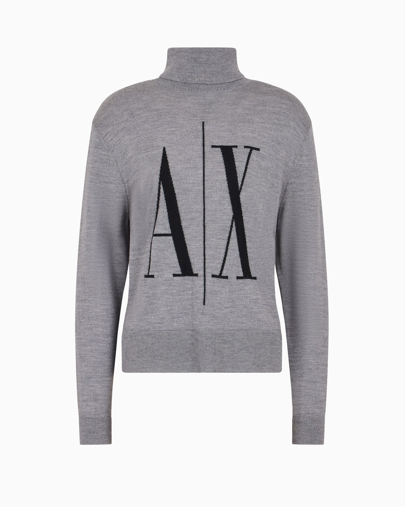 Maglione a collo alto con maxi logo Slide 0