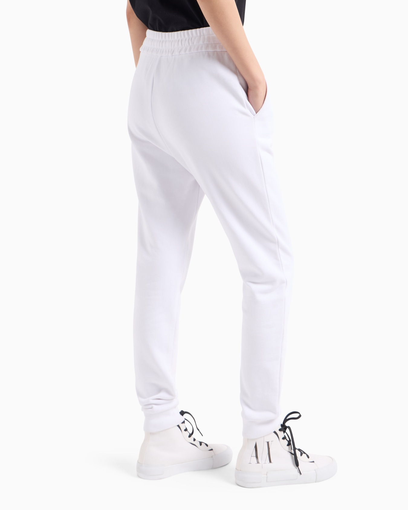 Soft yarn jogger pants with logo Slide 2