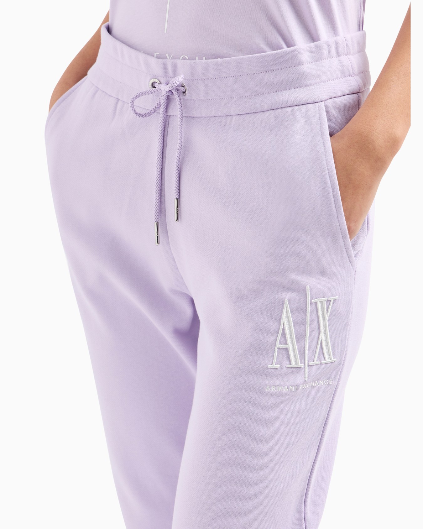 Soft yarn jogger pants with logo Diapositiva 4