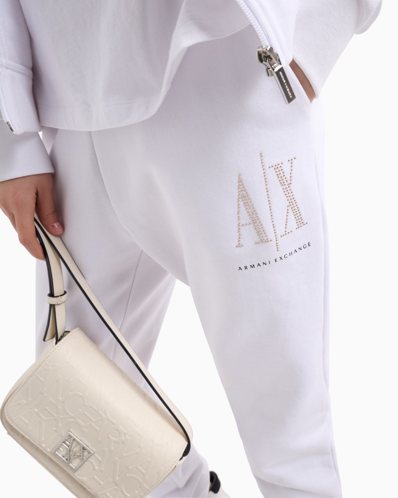 Pantalón jogger de felpa francesa con tachuelas de Icon Project Diapositiva 4