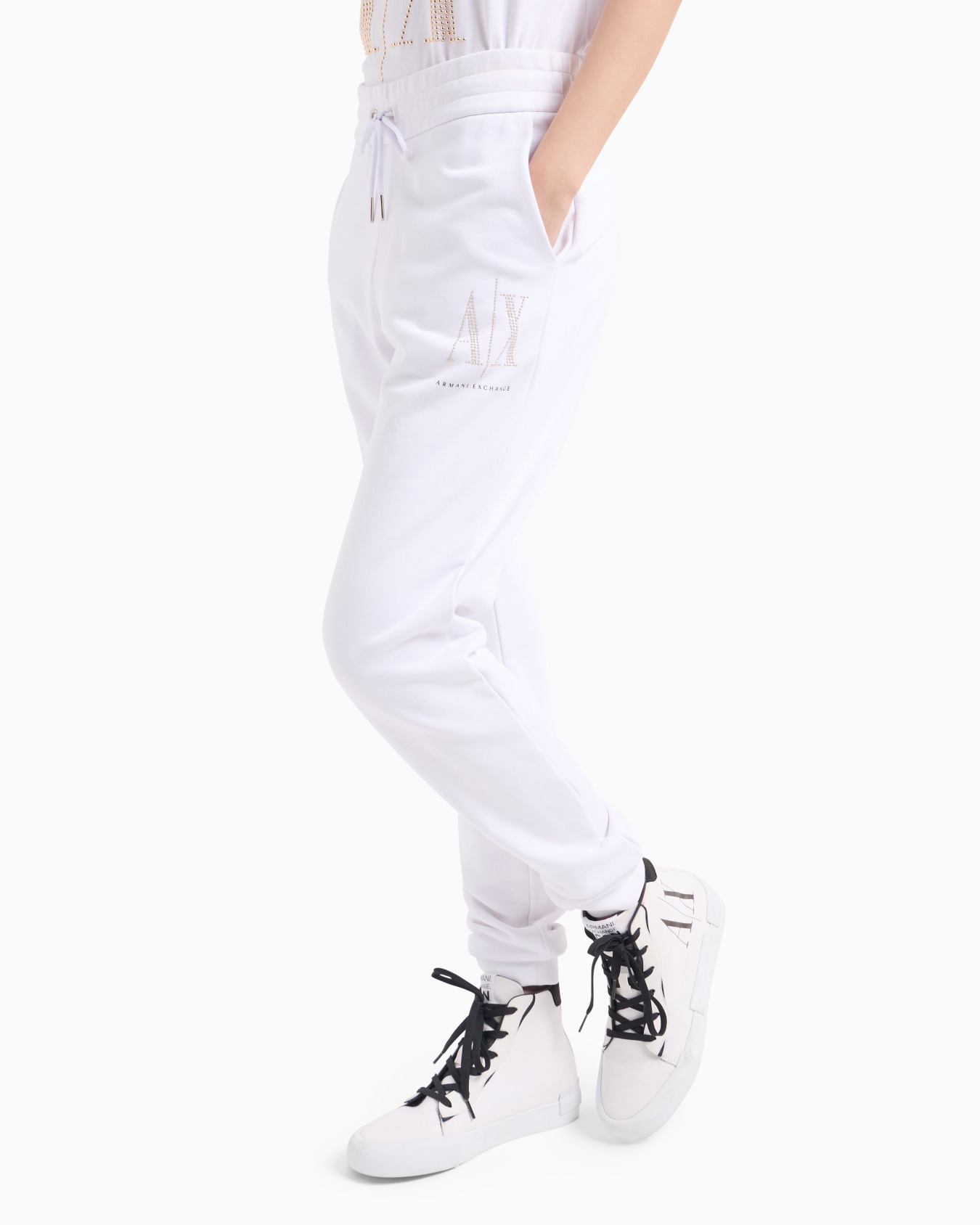 Pantalón jogger de felpa francesa con tachuelas de Icon Project Diapositiva 1