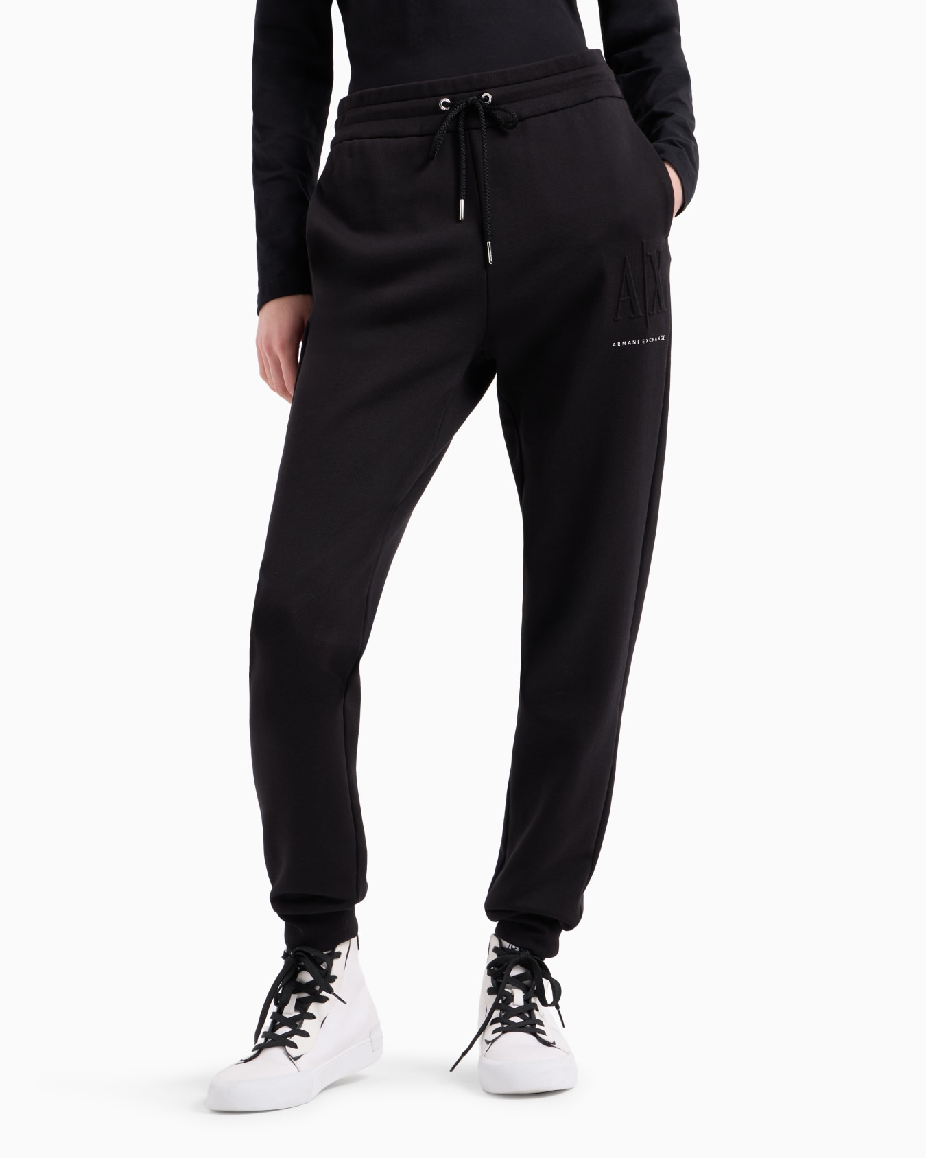 Jogger pants with embossed logo Slide 1