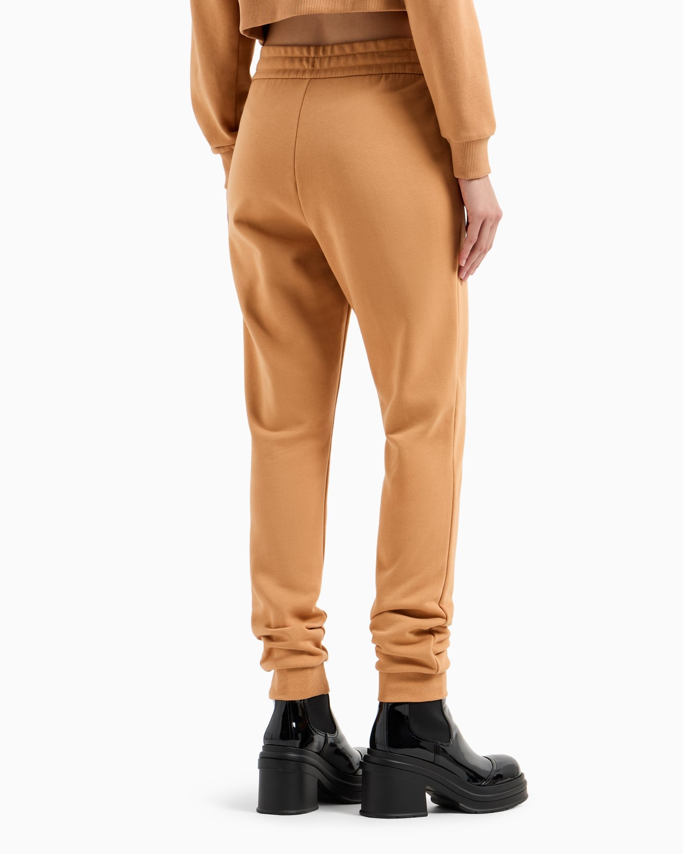 Soft yarn jogger pants with logo Slide 2
