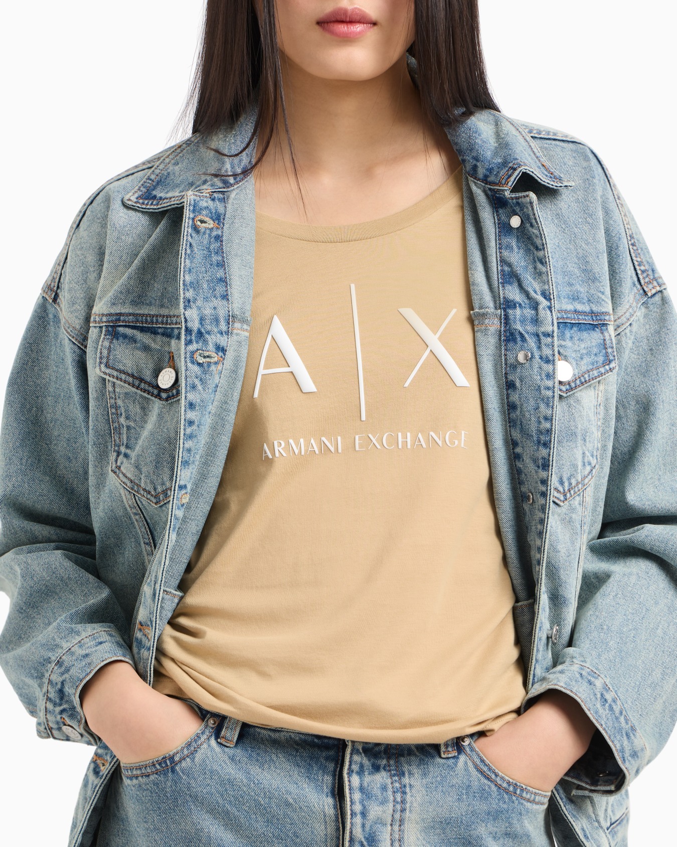 Pima Cotton Print Long Sleeve T-Shirt Diapositiva 4