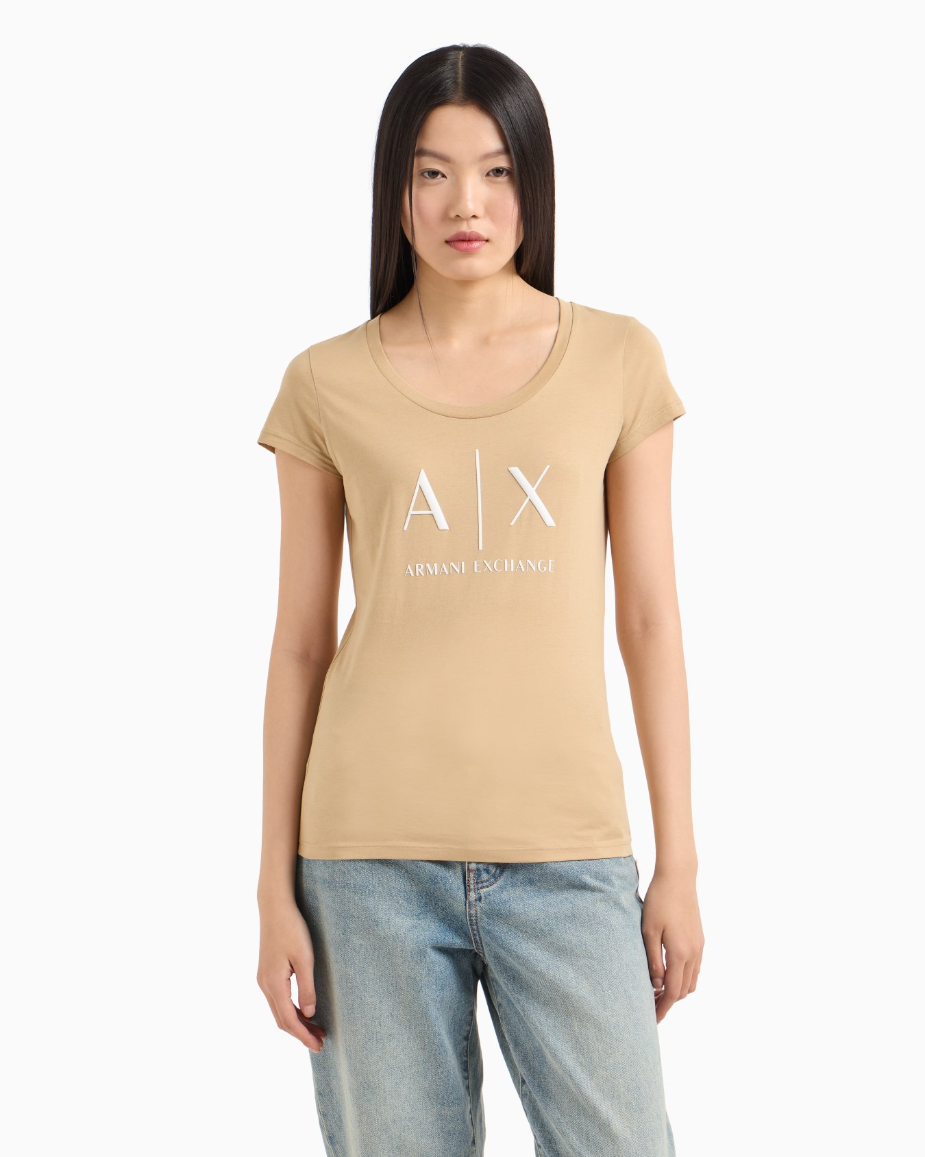 Pima Cotton Print Long Sleeve T-Shirt Diapositiva 3