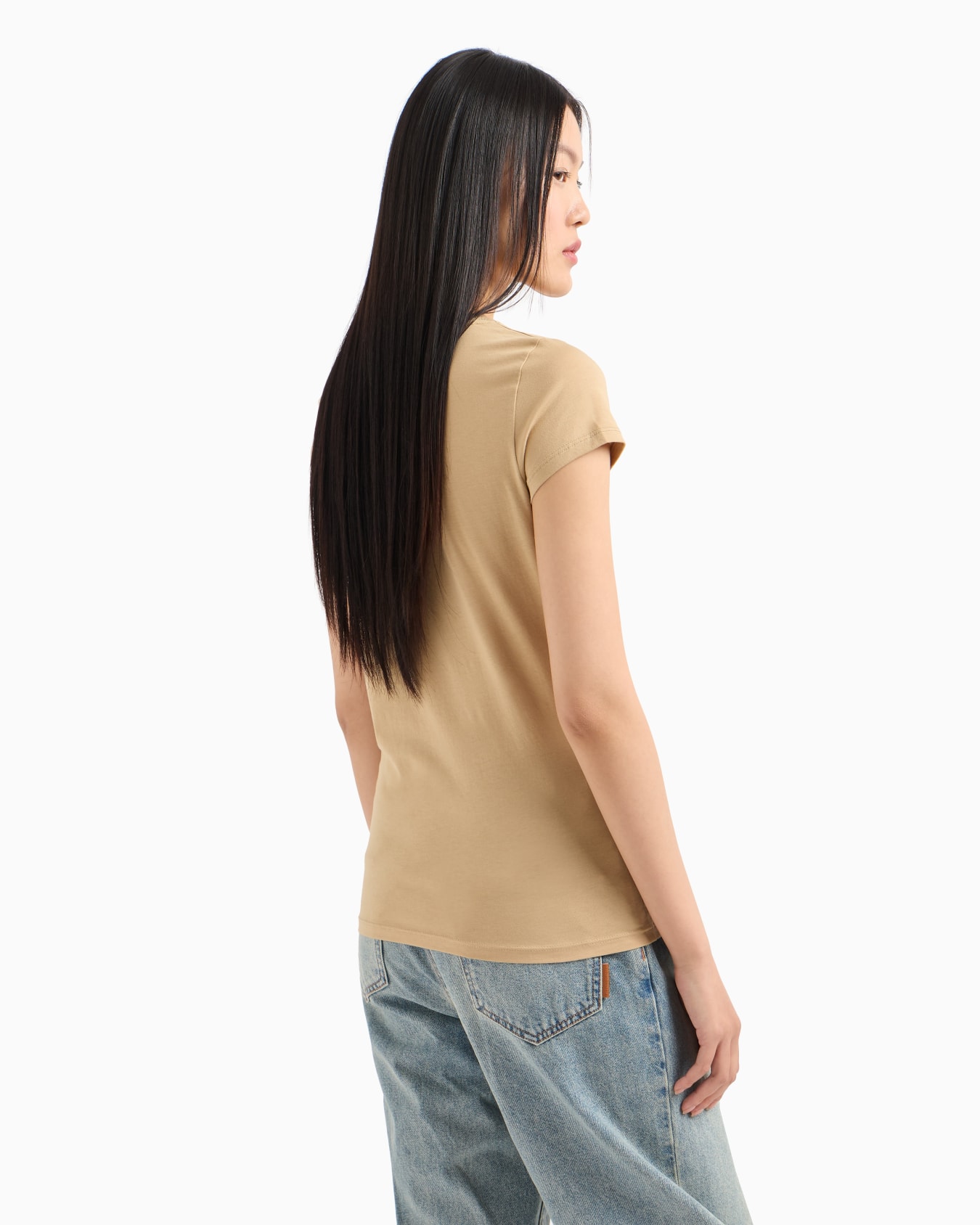Pima Cotton Print Long Sleeve T-Shirt Diapositiva 2