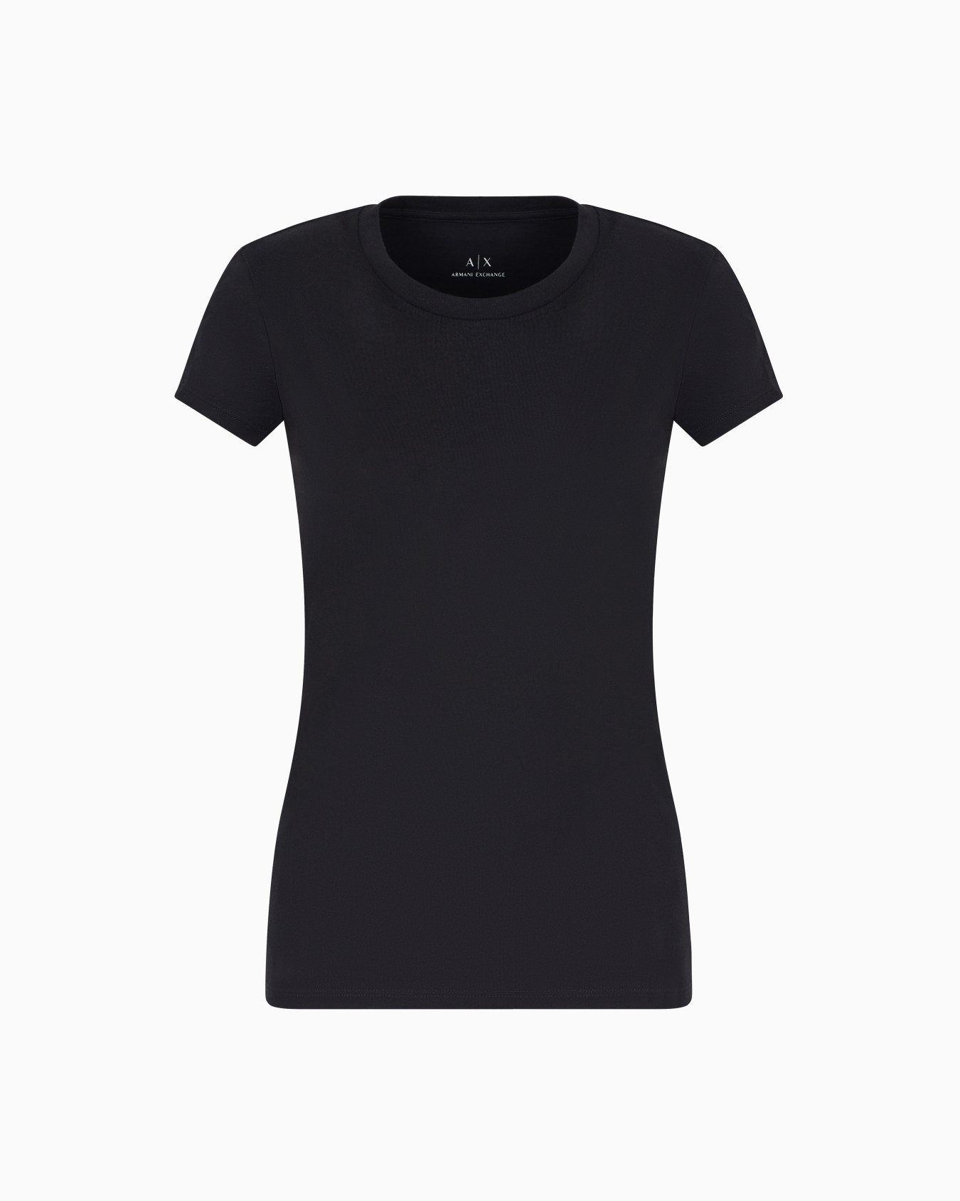 Camiseta slim fit en punto de algodón pima Diapositiva 0
