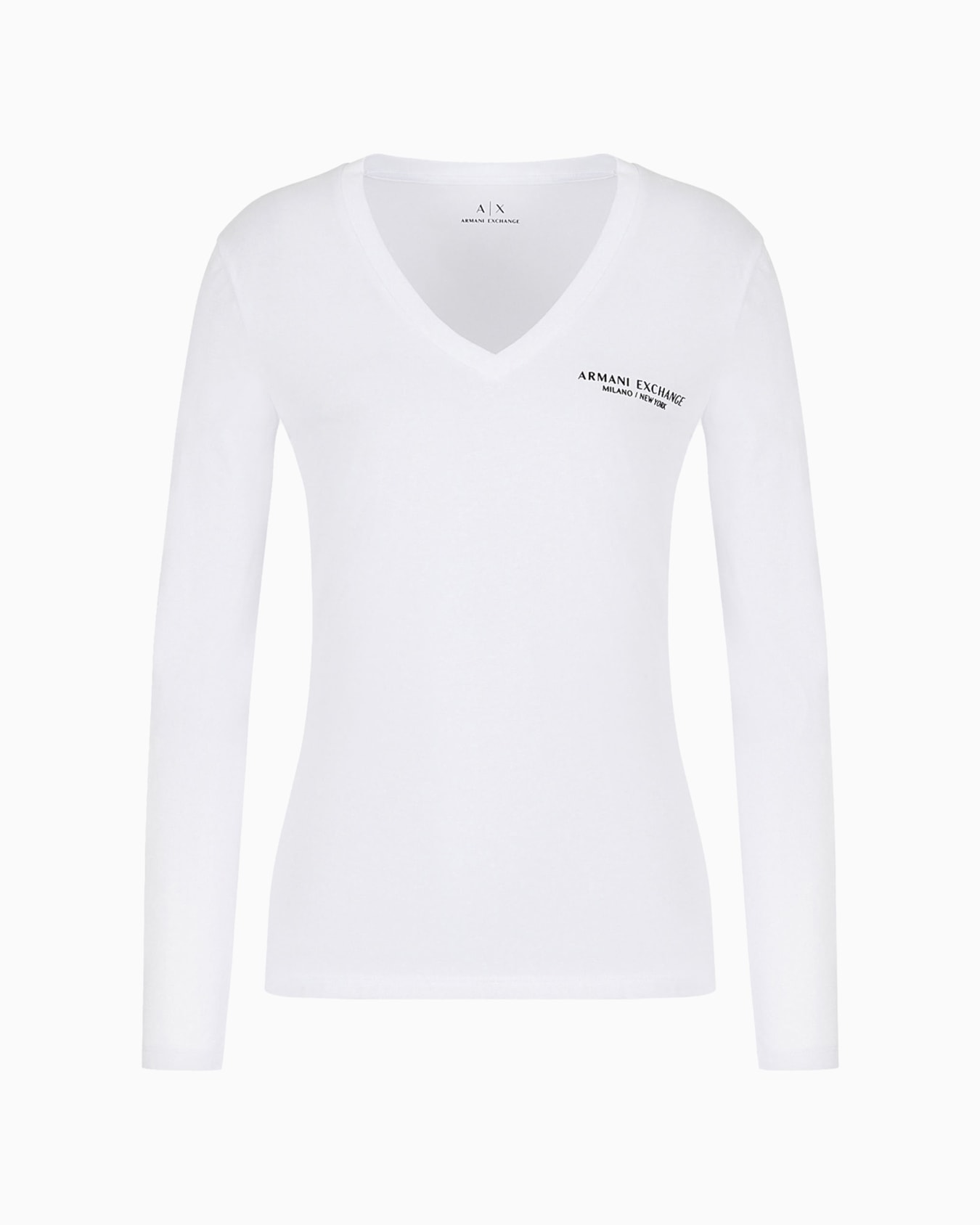 Slim fit long sleeve t-shirt with Milano New York print Slide 0