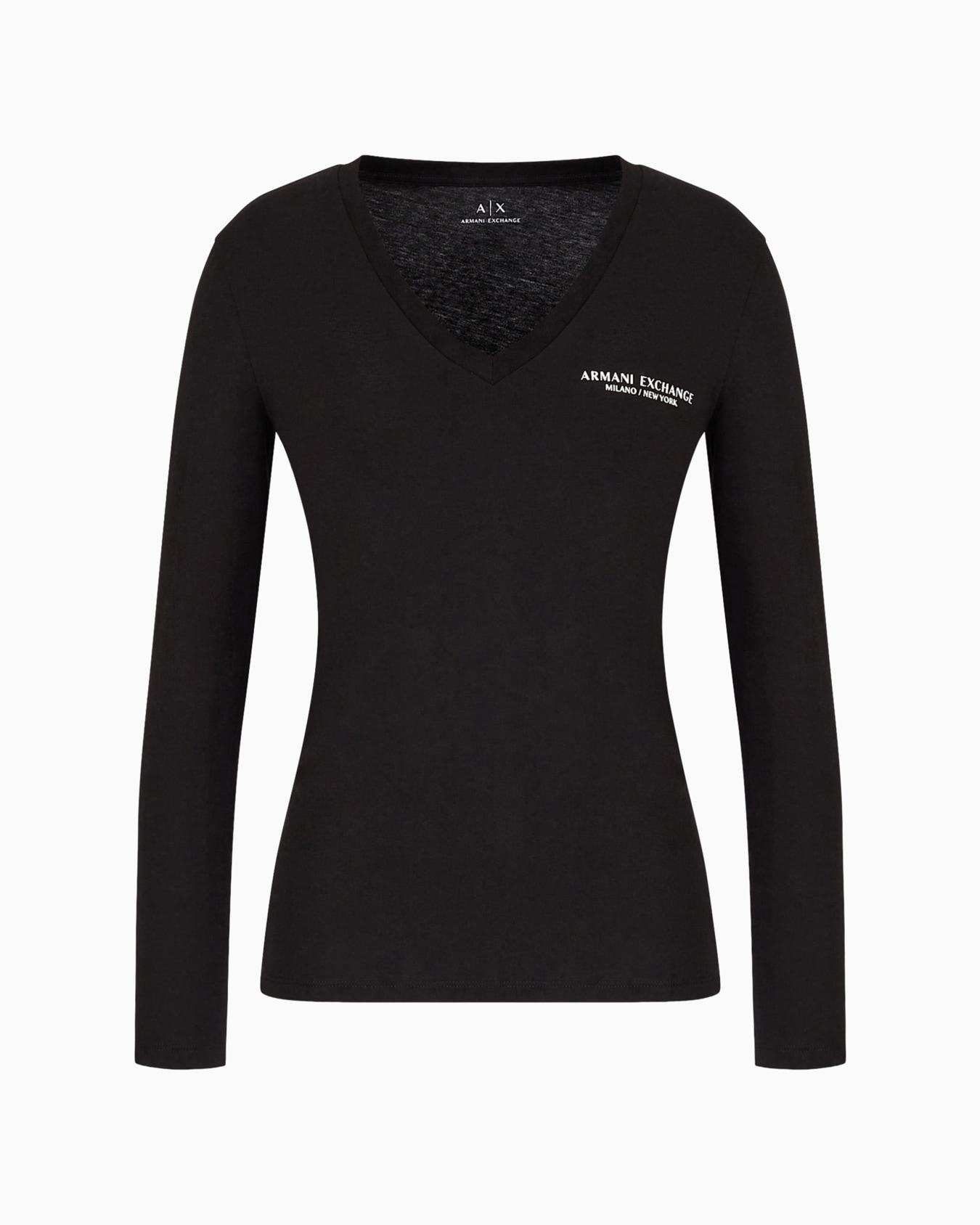 Slim fit long sleeve t-shirt with Milano New York print Slide 0