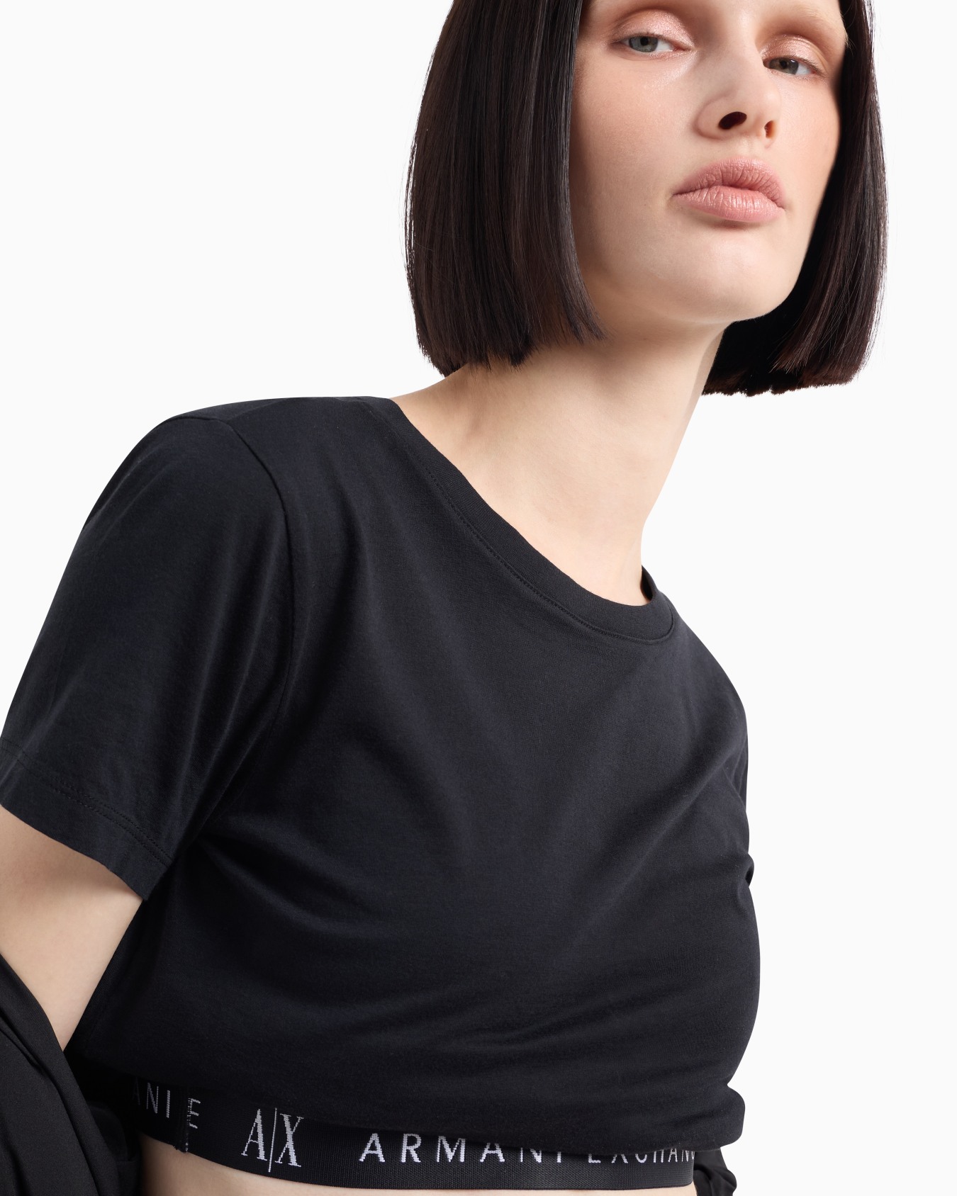 Basic regular fit t-shirt in pima cotton Slide 4