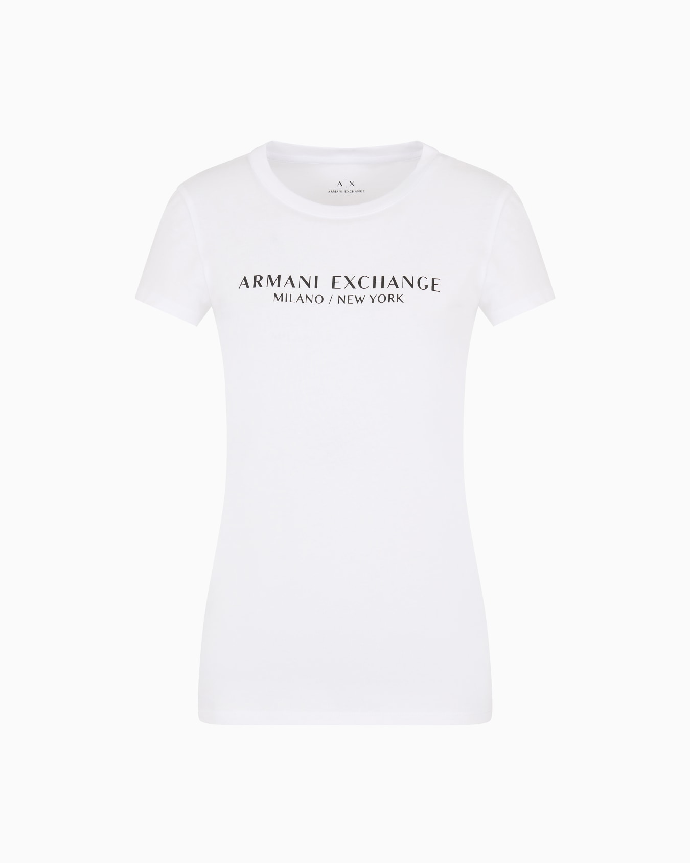 Slim fit T-shirt with Milan New York print Slide 0