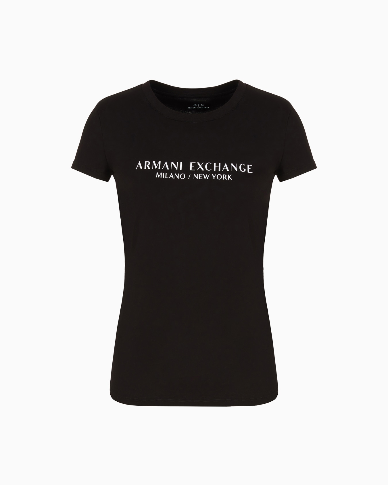 Slim fit T-shirt with Milan New York print Slide 0