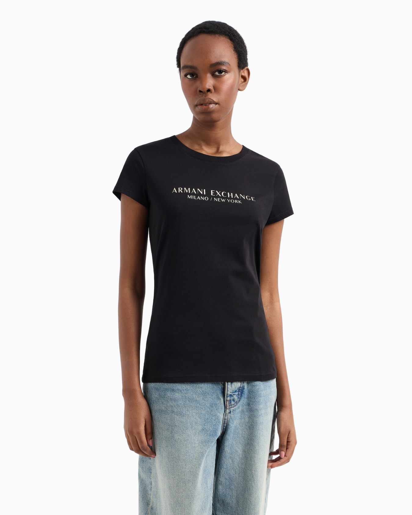 T-shirt coupe slim avec imprimé Milan New York Diapositive 3