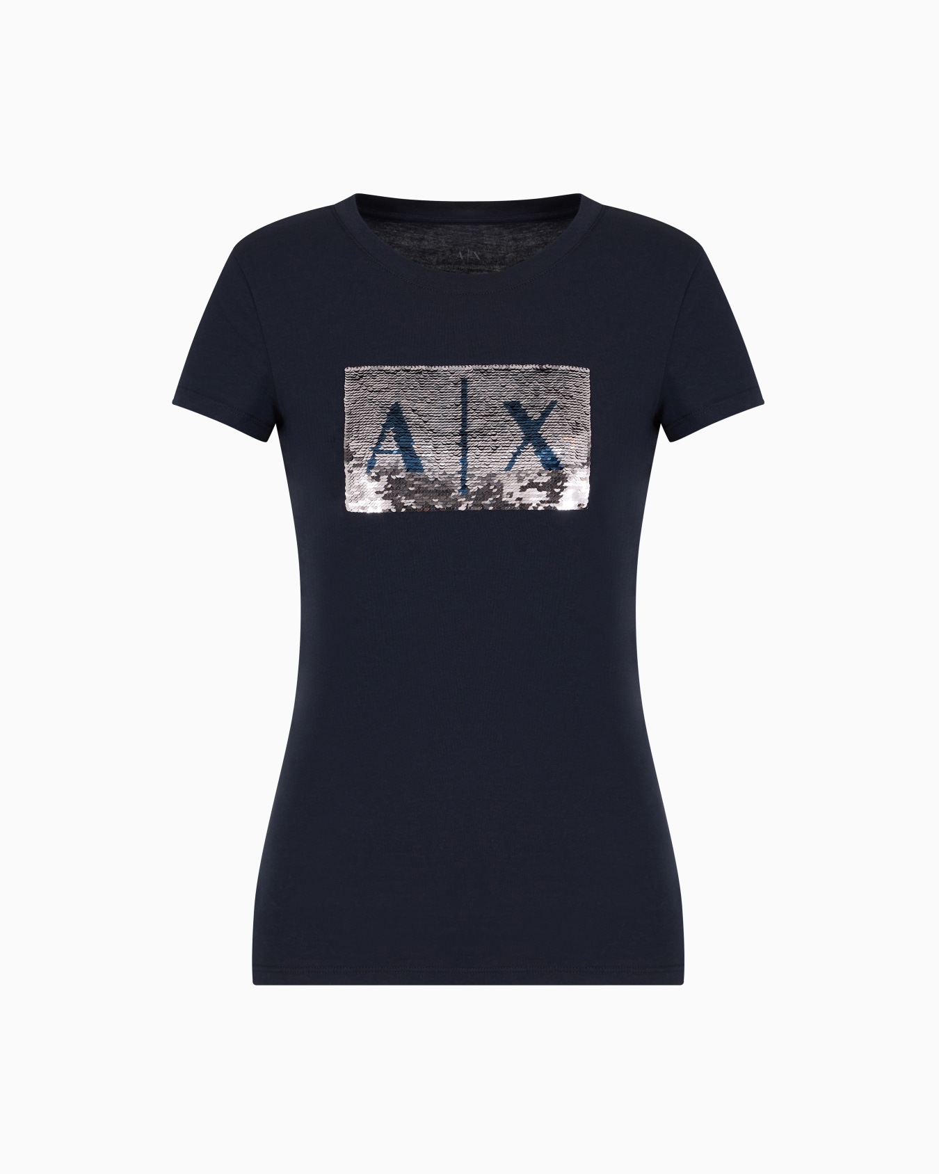 Slim fit T-shirt in stretch cotton jersey Slide 0