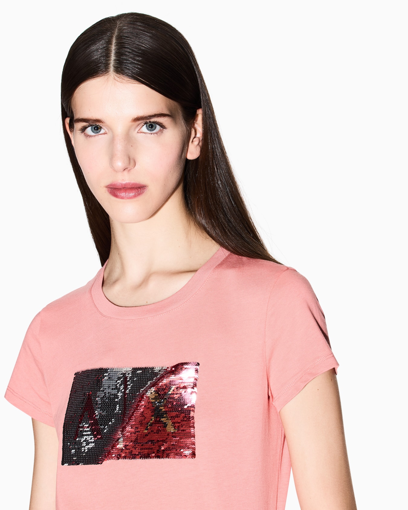 Slim fit T-shirt in stretch cotton jersey Slide 4