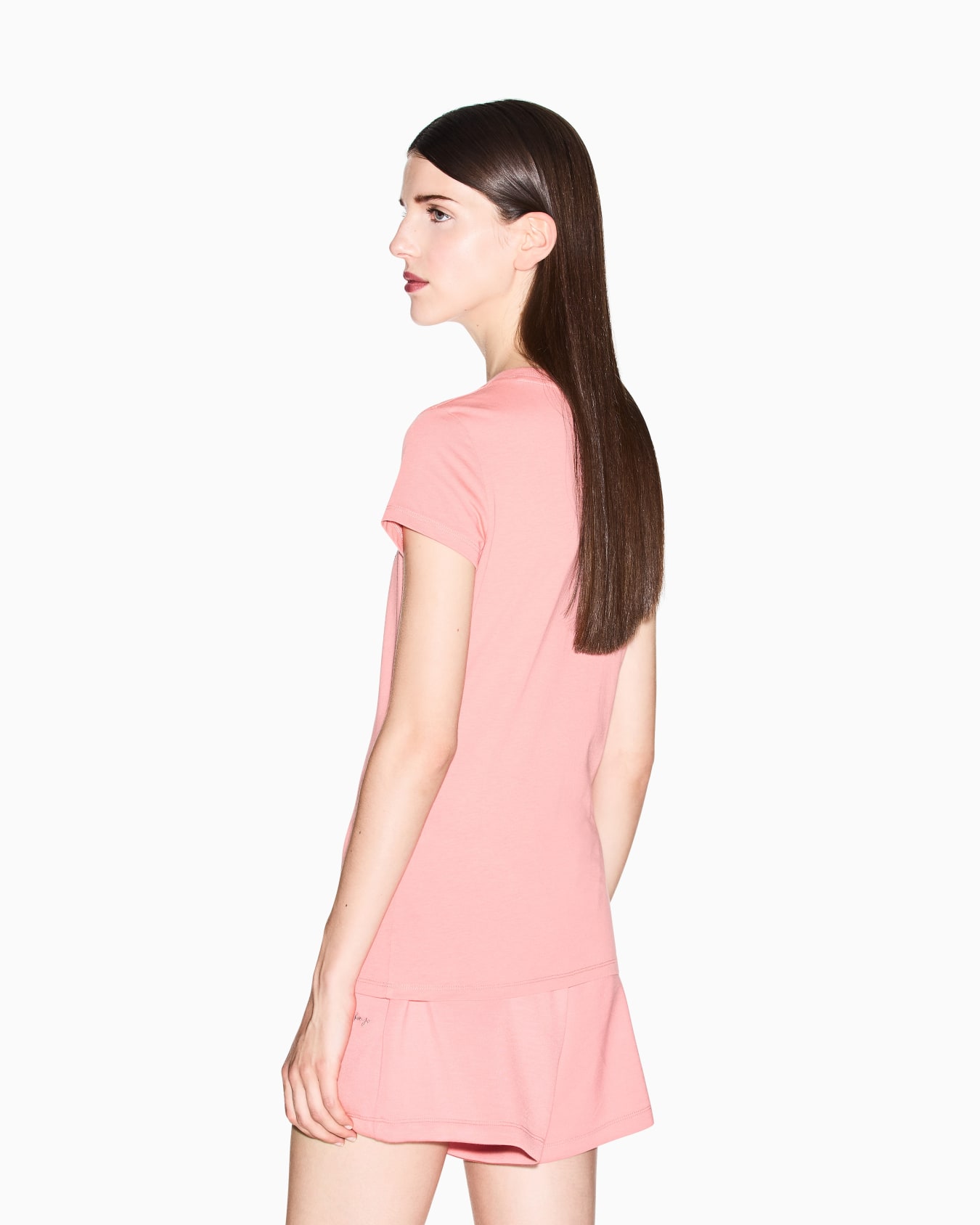 Slim fit T-shirt in stretch cotton jersey Slide 2