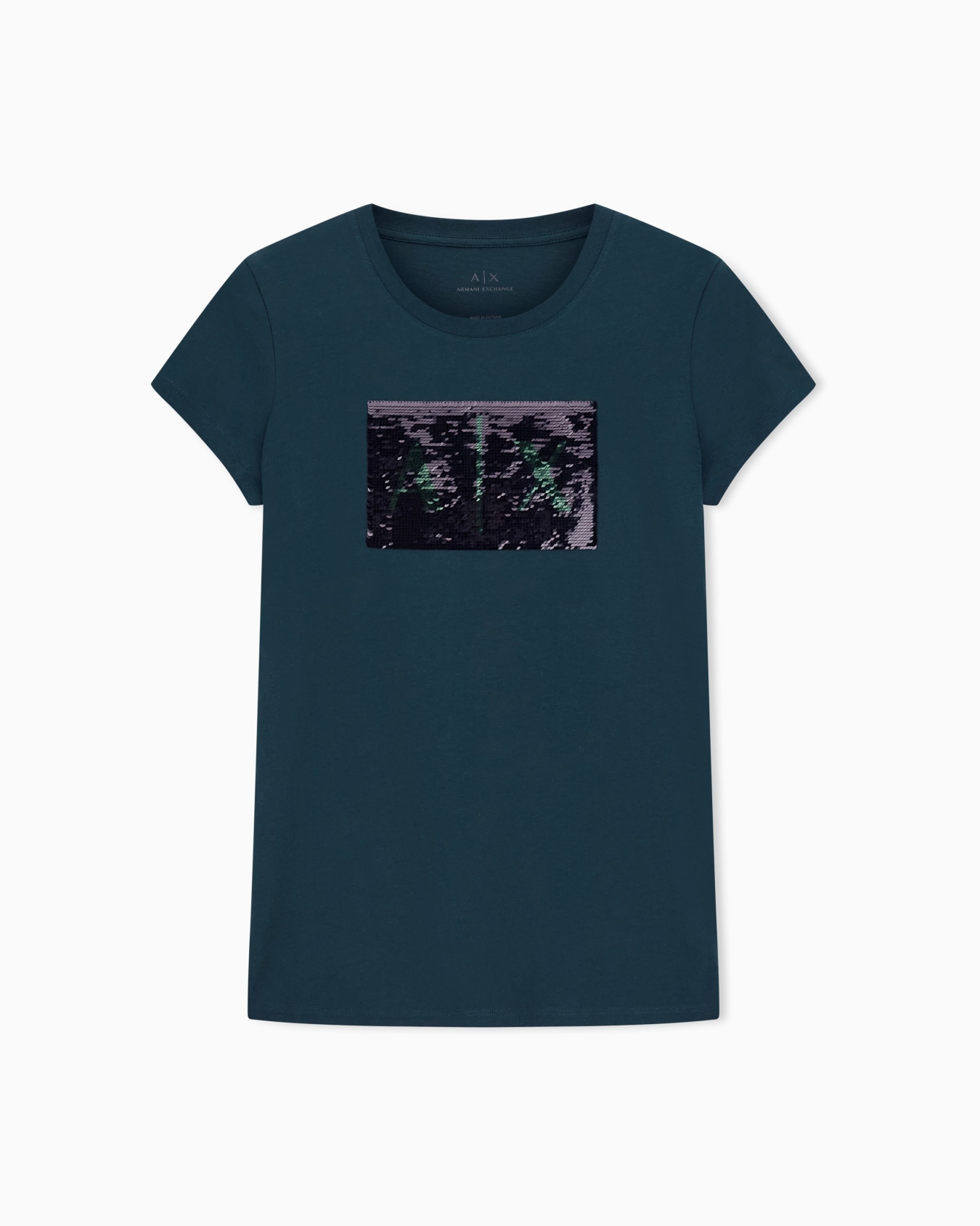 Slim fit T-shirt in stretch cotton jersey Slide 0