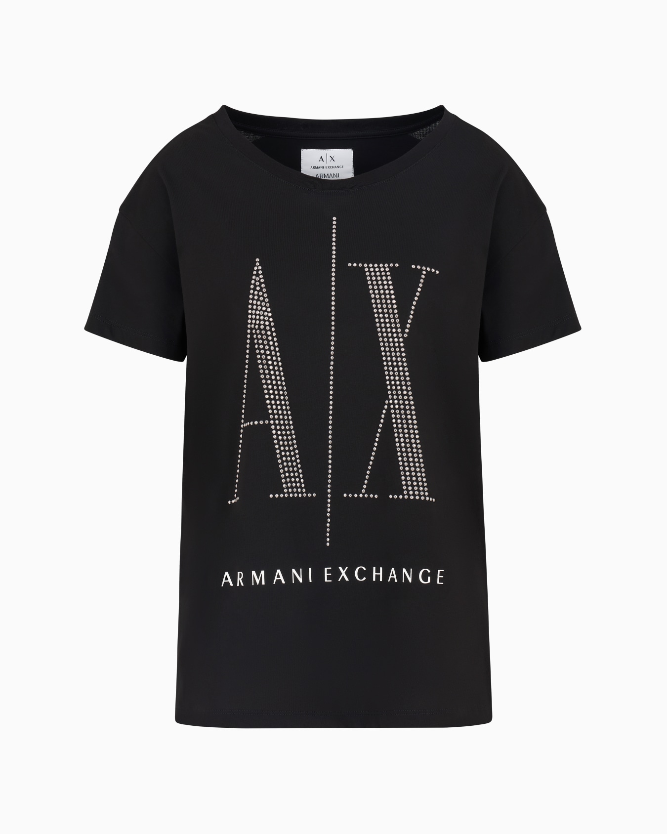 Slim-Fit-T-Shirt von Icon Project mit Strass-Logo Folie 0