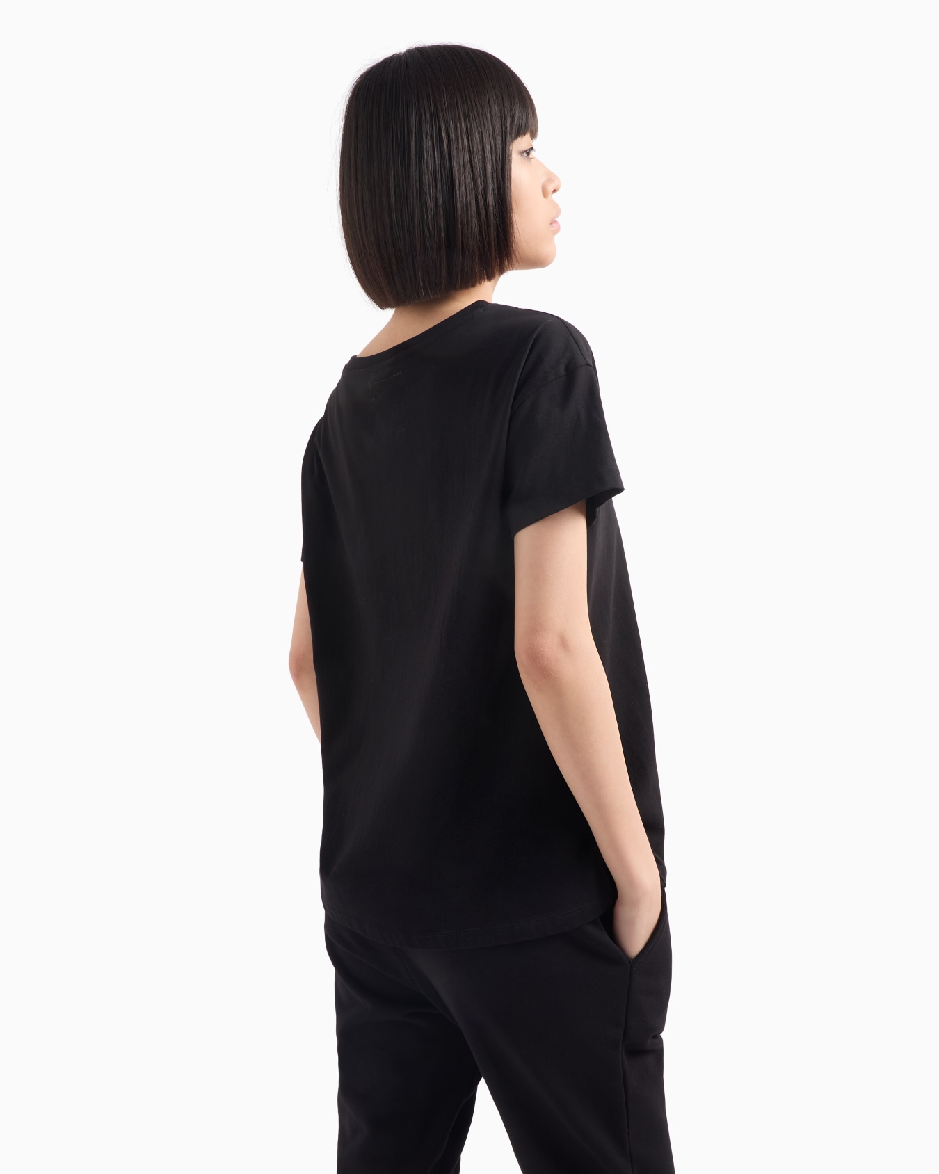 Slim-Fit-T-Shirt von Icon Project mit Strass-Logo Folie 2