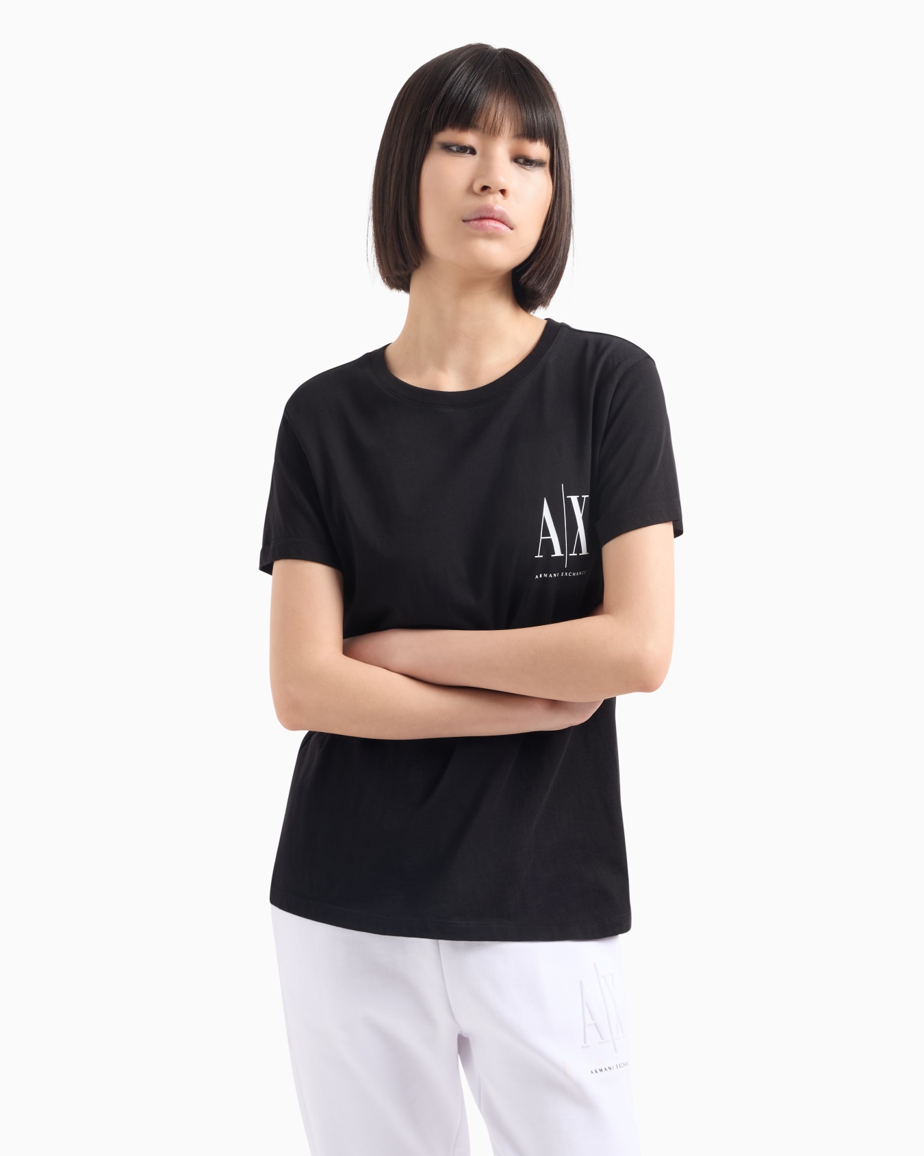 Icon Project slim fit T-shirt with small logo Slide 1