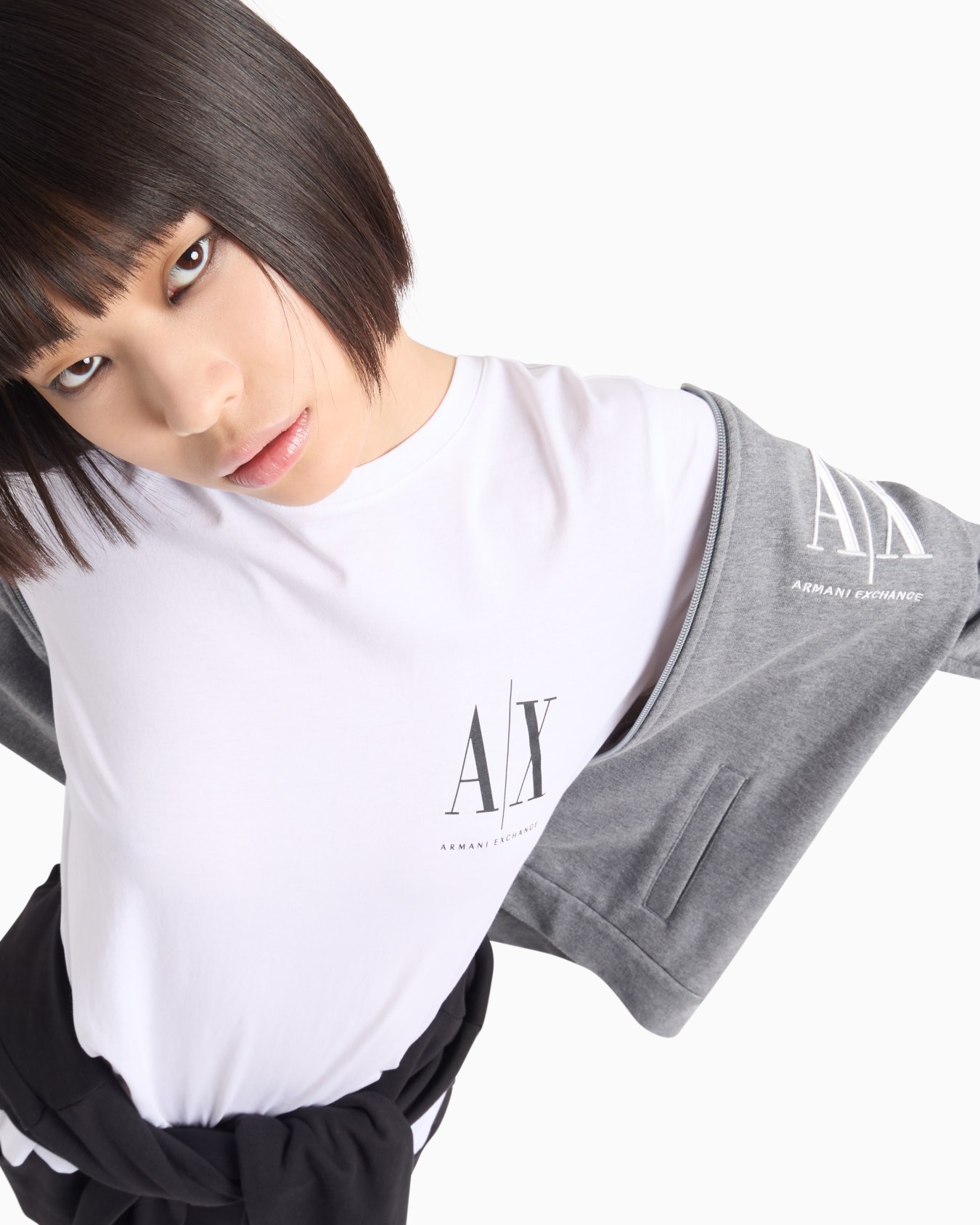 Icon Project slim fit T-shirt with small logo Slide 4