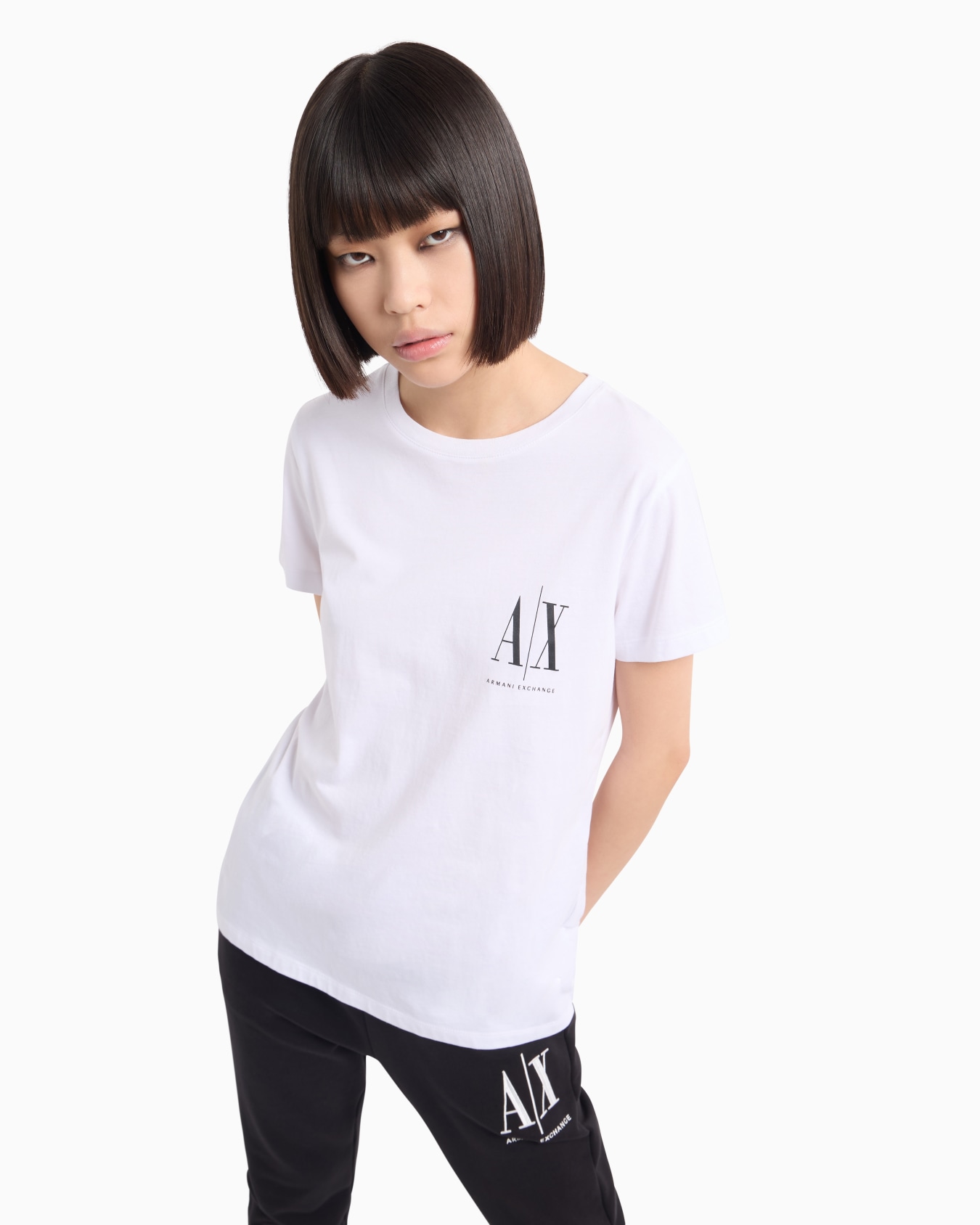 Icon Project slim fit T-shirt with small logo Slide 1
