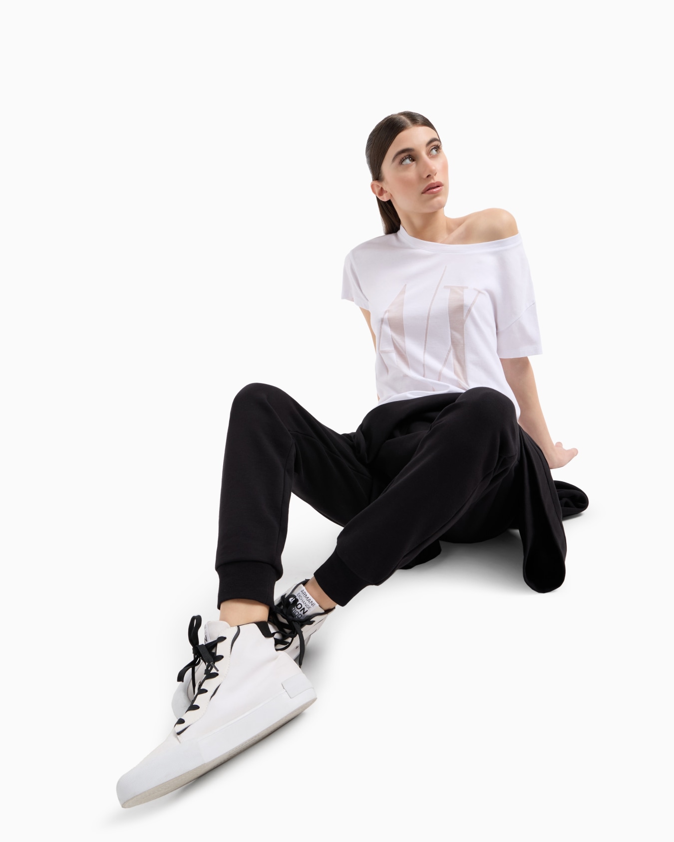 Icon Project over-fit T-shirt with maxi logo Slide 3