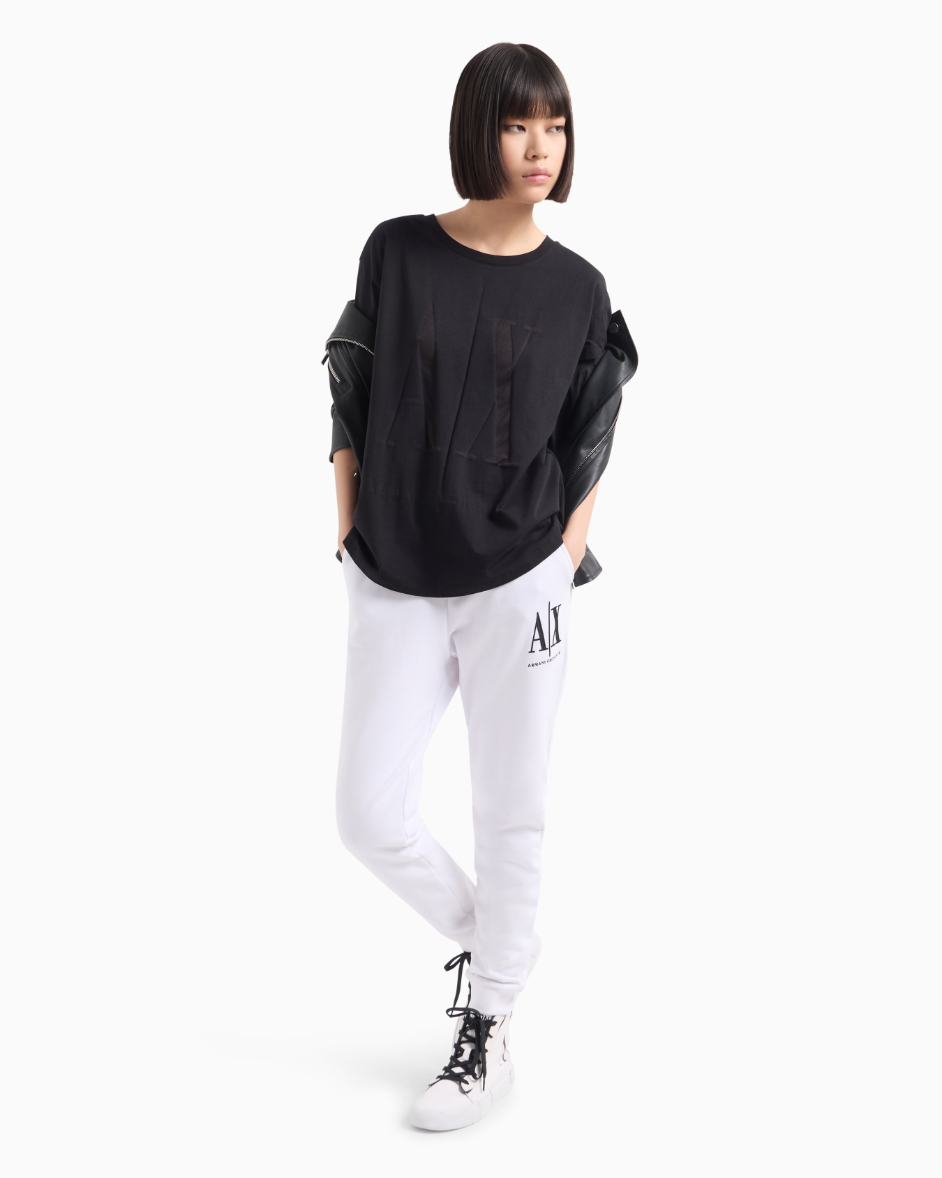 Icon Project over-fit T-shirt with maxi logo Slide 3