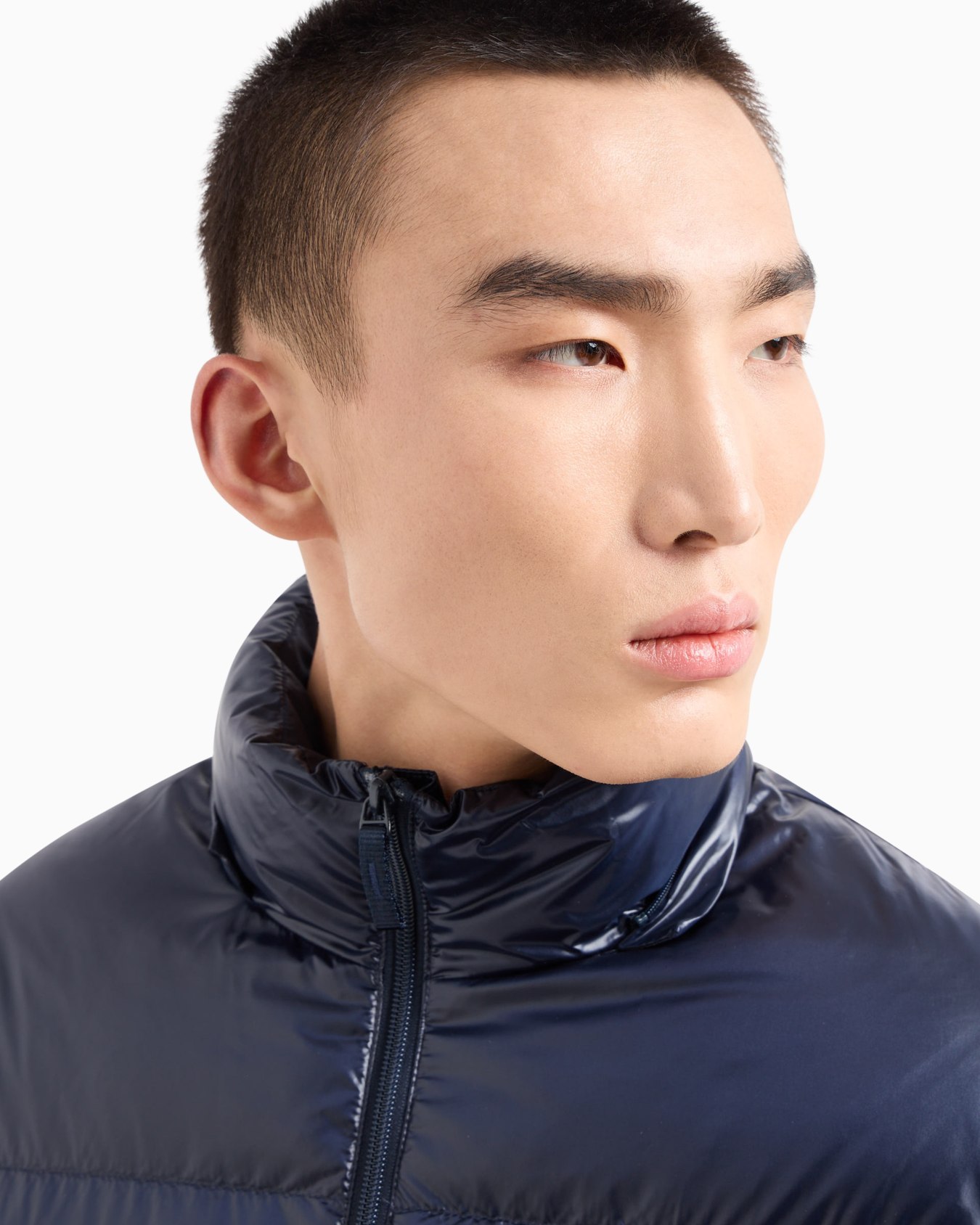 Full zip down jacket with hood Slide 4