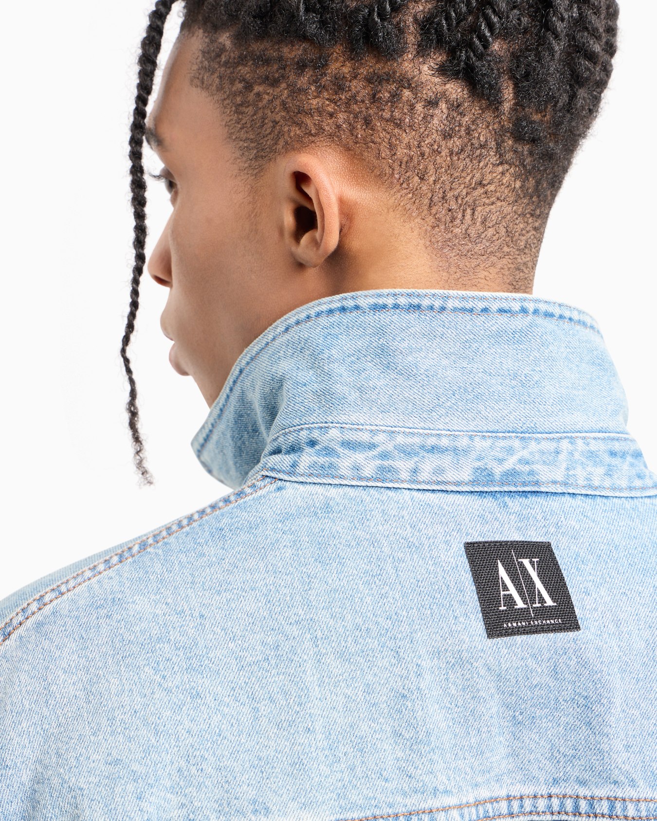 Veste en jean effet usé Diapositive 4
