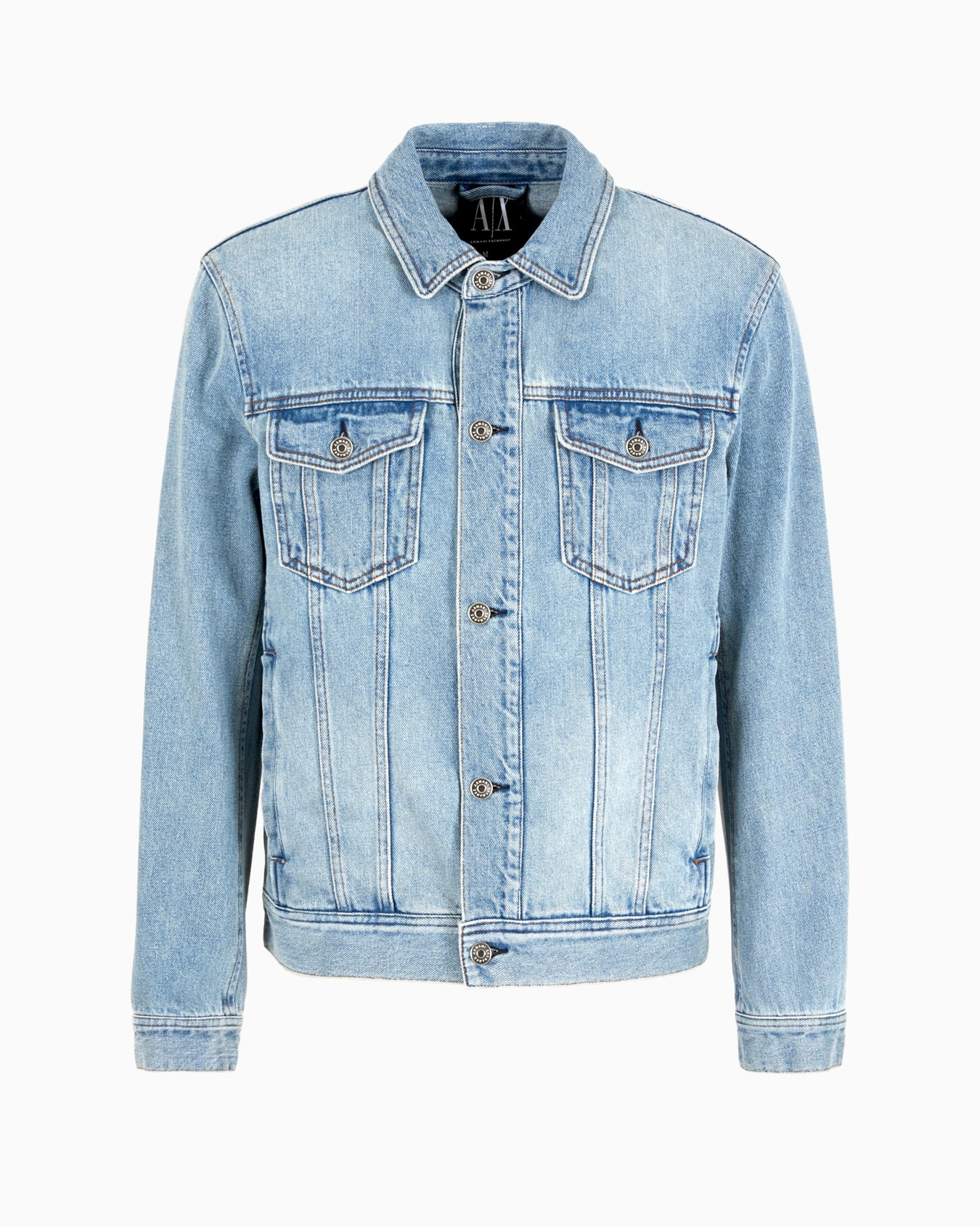 Veste en jean effet usé Diapositive 0