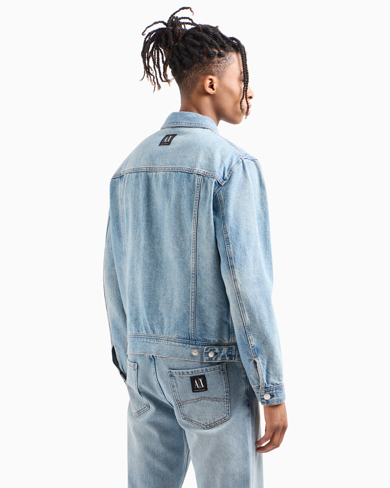 Veste en jean effet usé Diapositive 2