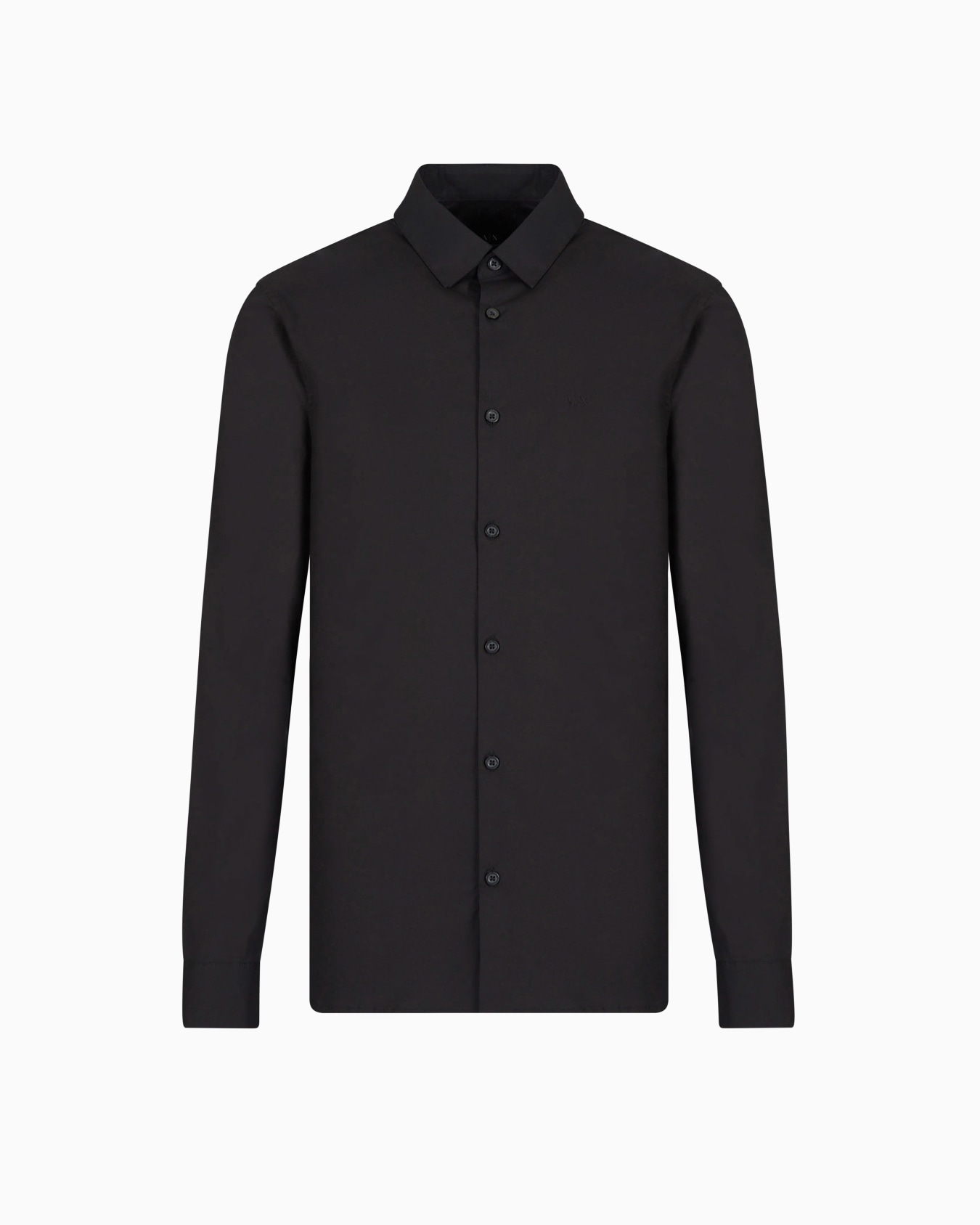 Slim fit shirt in stretch cotton poplin Slide 0