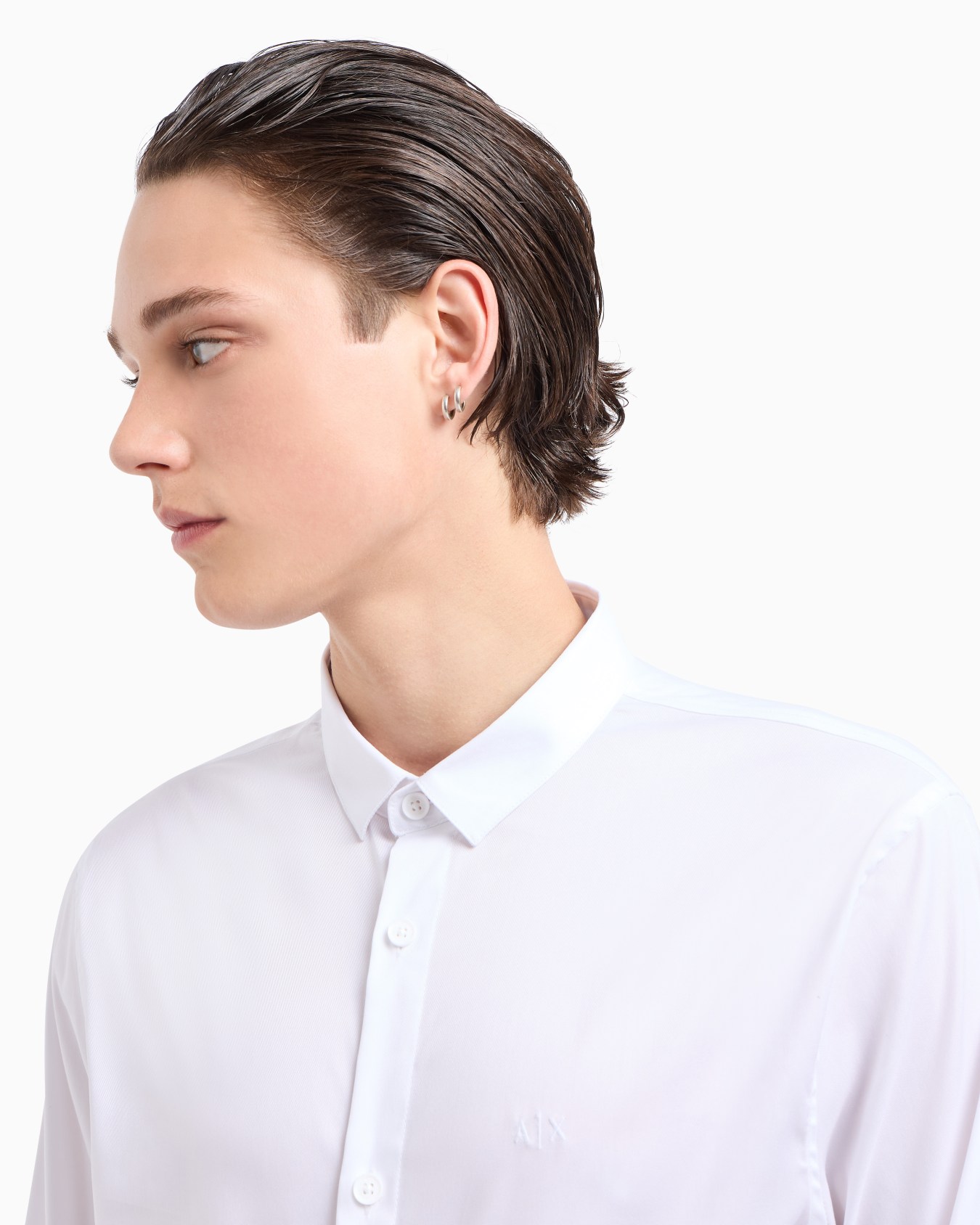 Regular fit shirt in ultra stretch fabric Slide 4