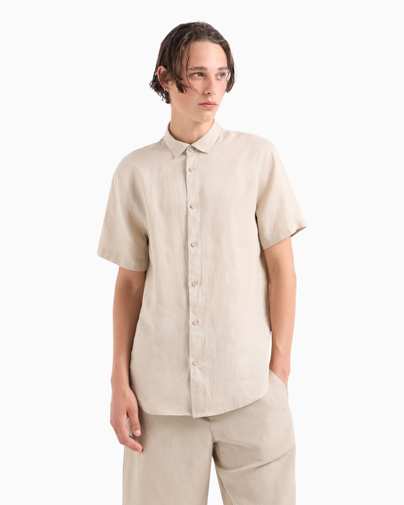 Regular fit cotton shirt Slide 3