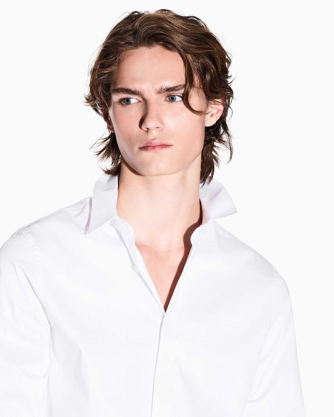 Chemise Slim Fit en satin stretch Diapositive 4