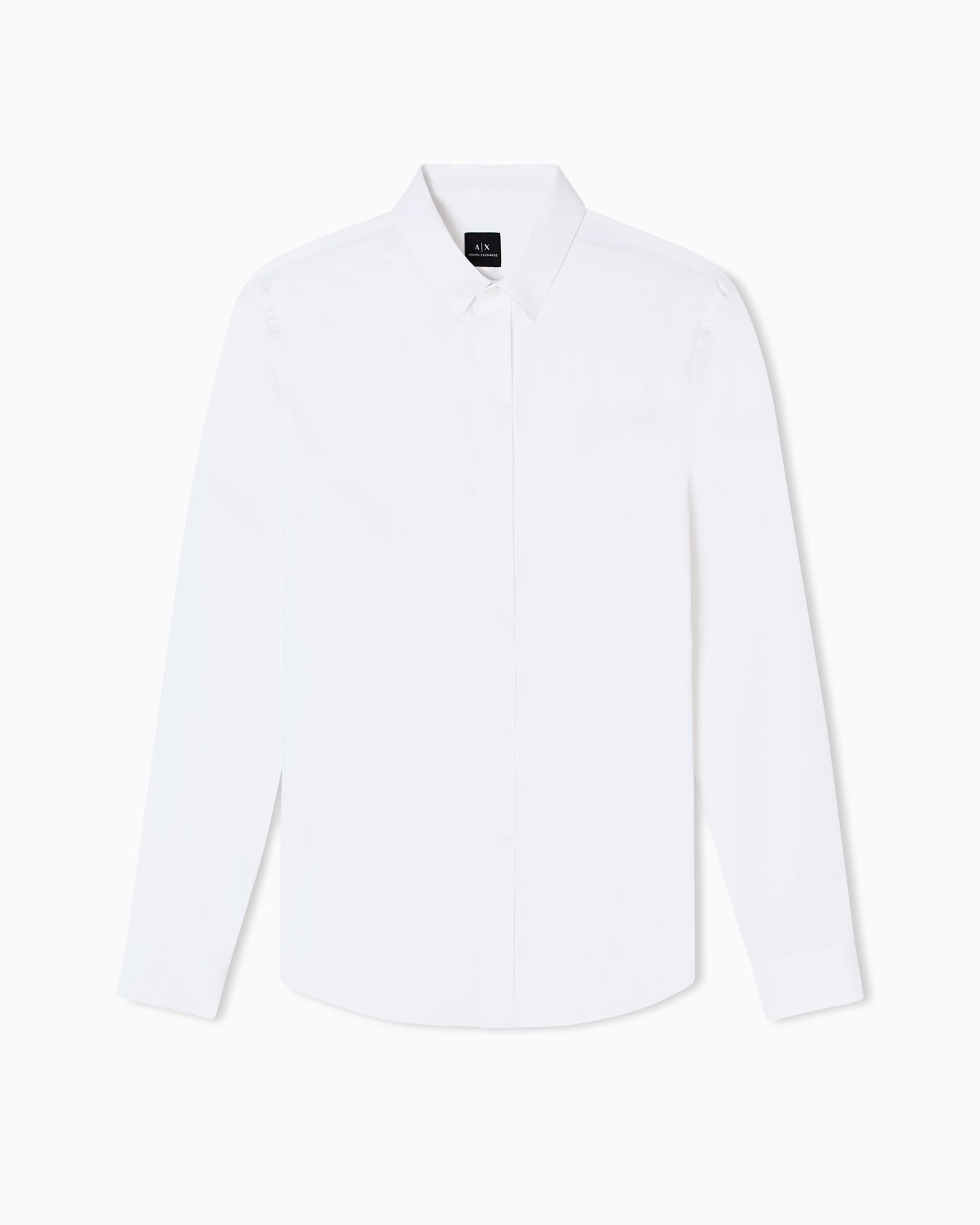 Chemise Slim Fit en satin stretch Diapositive 0