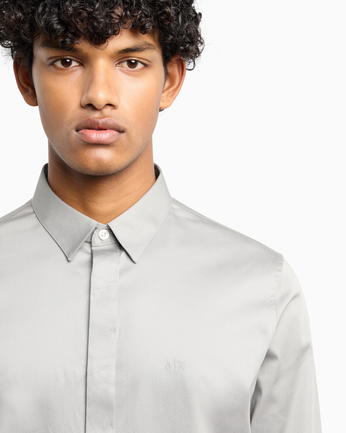 Slim fit cotton shirt Diapositiva 4