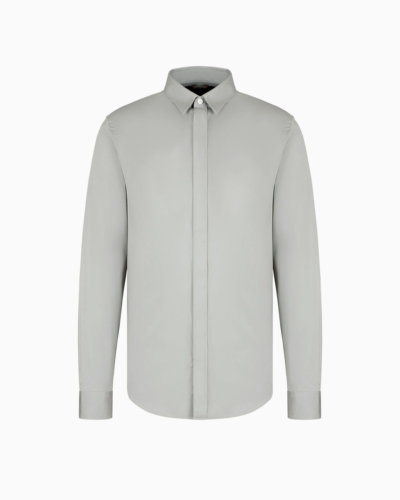 Slim fit cotton shirt Diapositiva 0