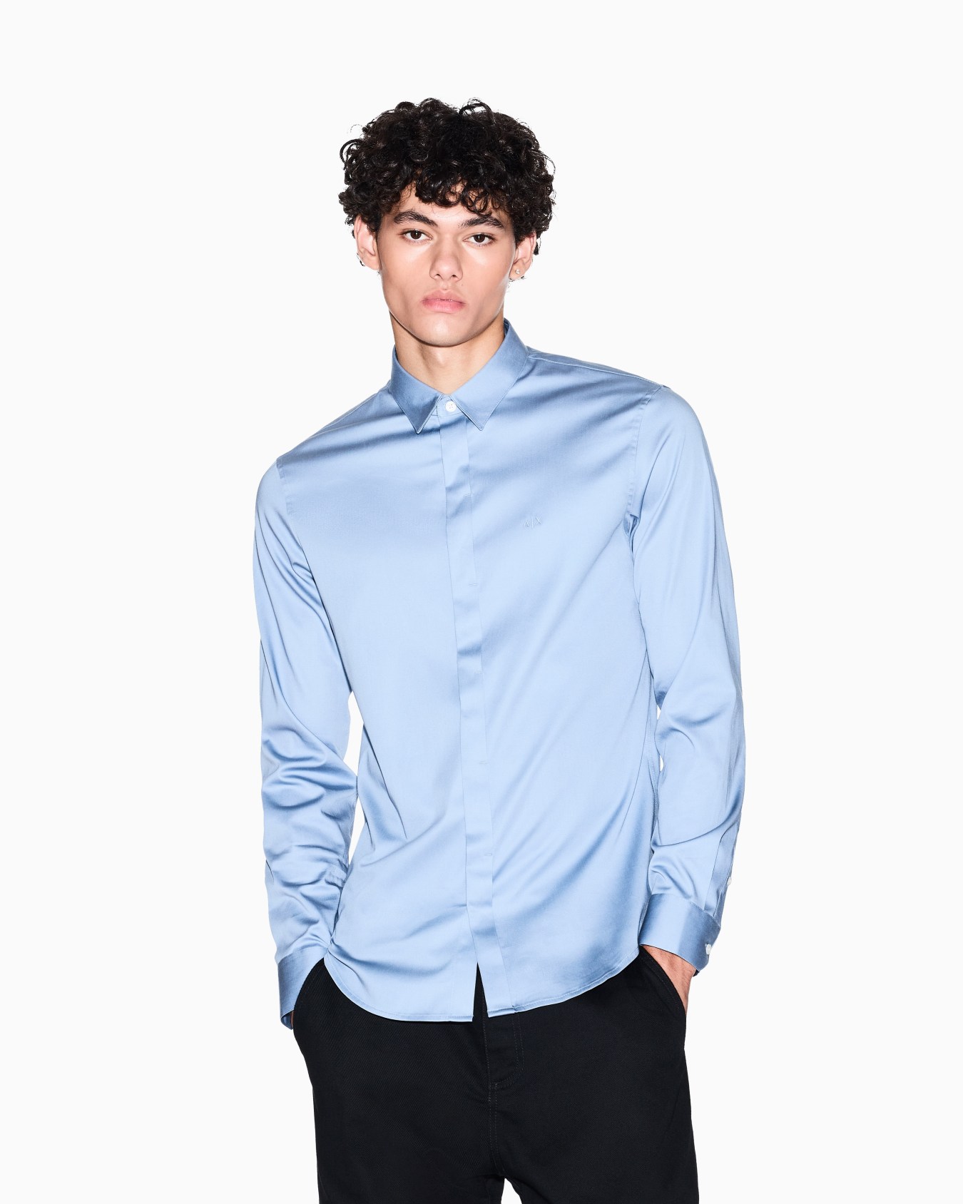 Slim fit cotton shirt Slide 3