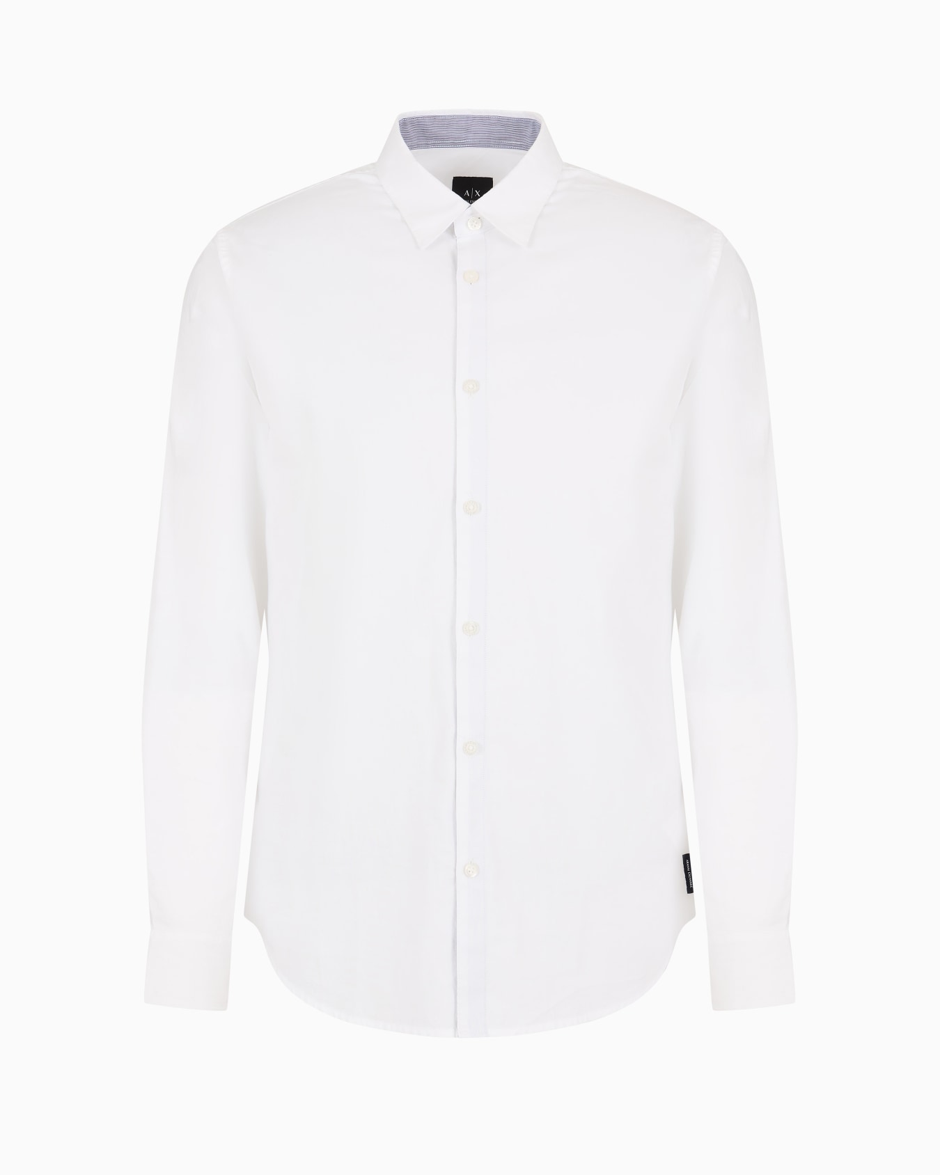 Slim fit cotton pique shirt Slide 0