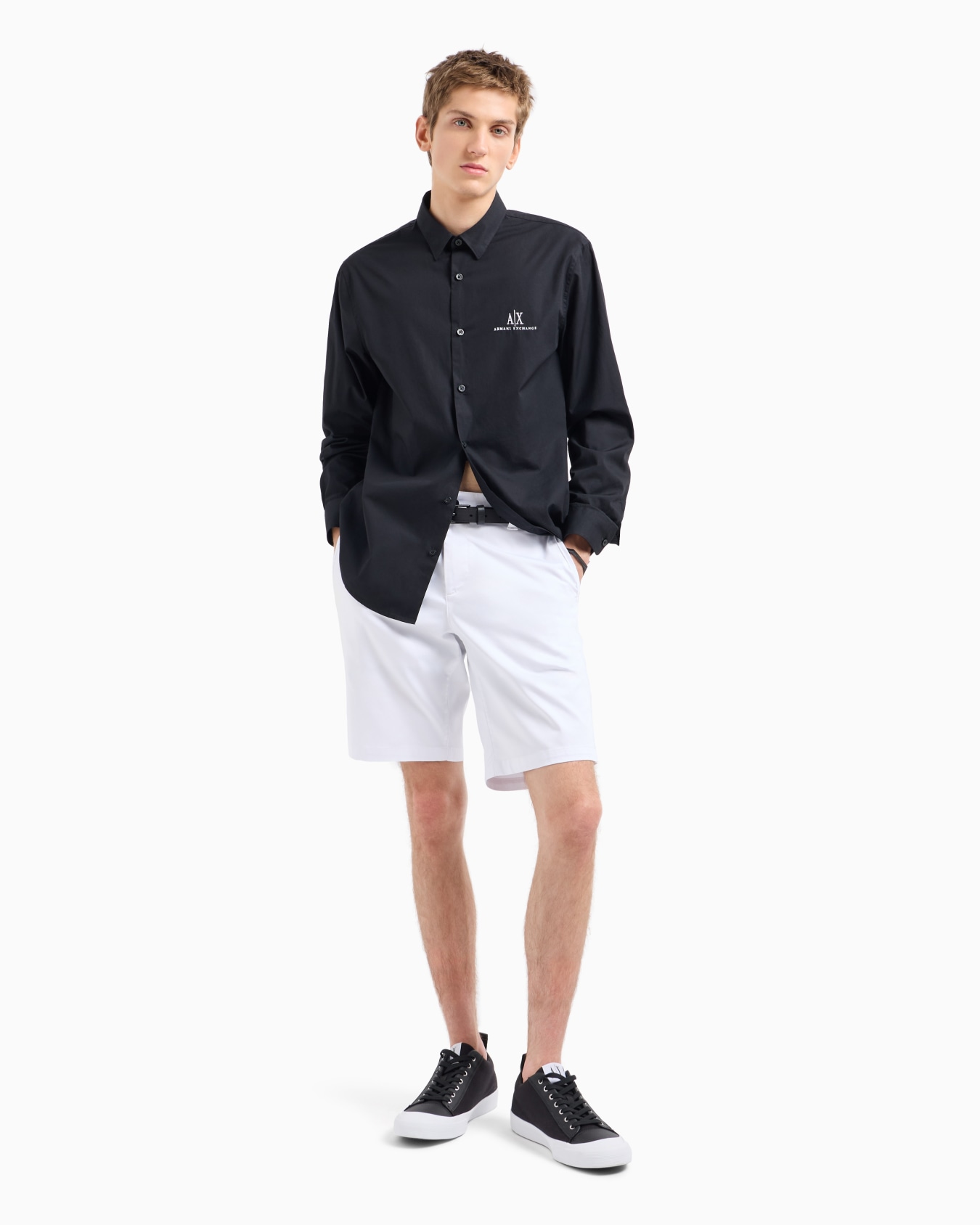 Chemise en popeline coupe classique Icon Project Diapositive 3