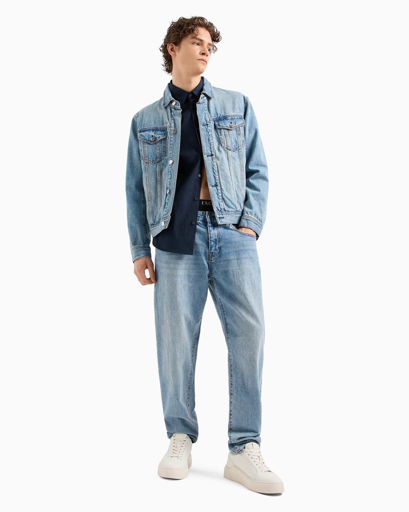 Chemise en popeline coupe classique Icon Project Diapositive 3