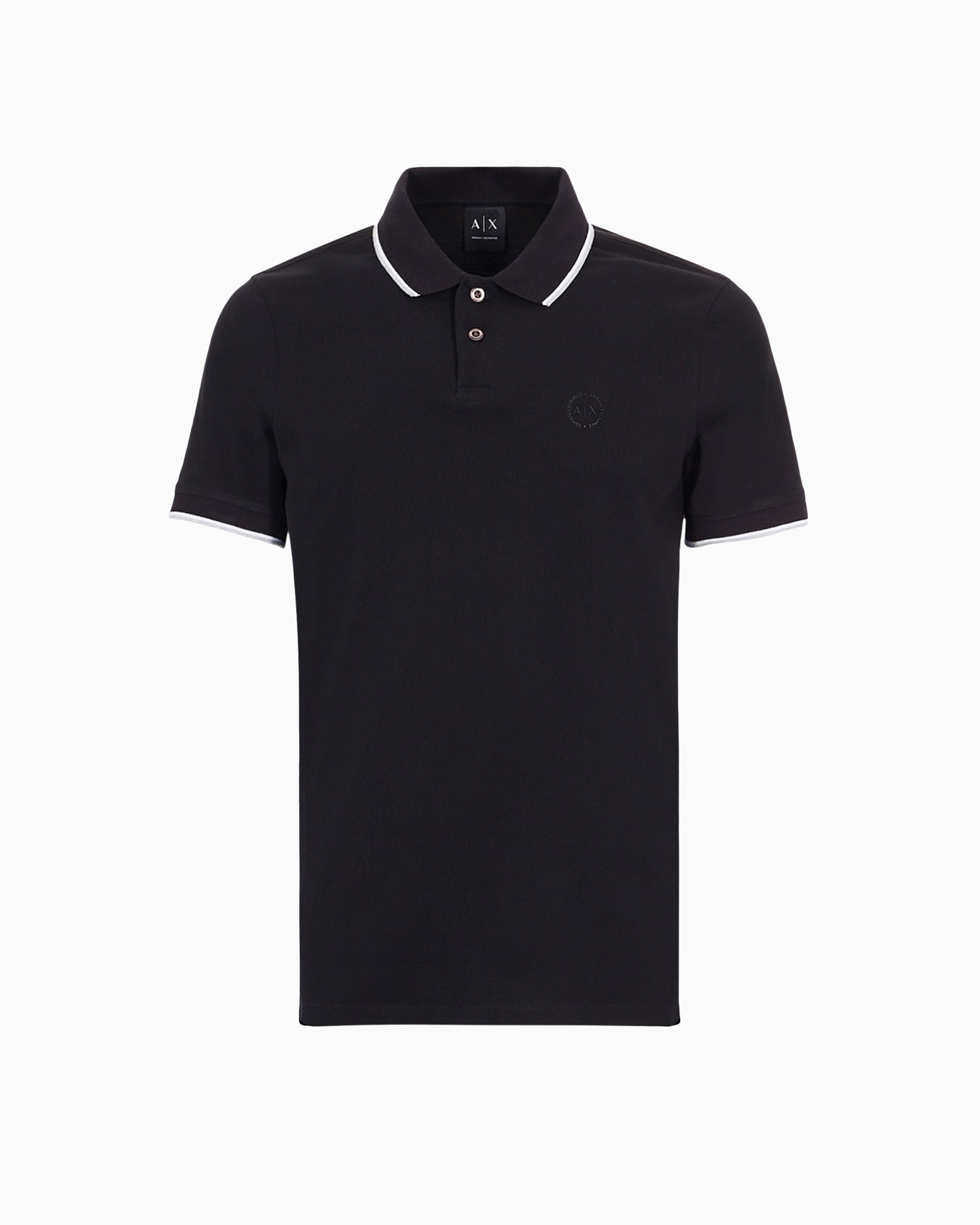 Piquet polo with contrasting details Slide 0
