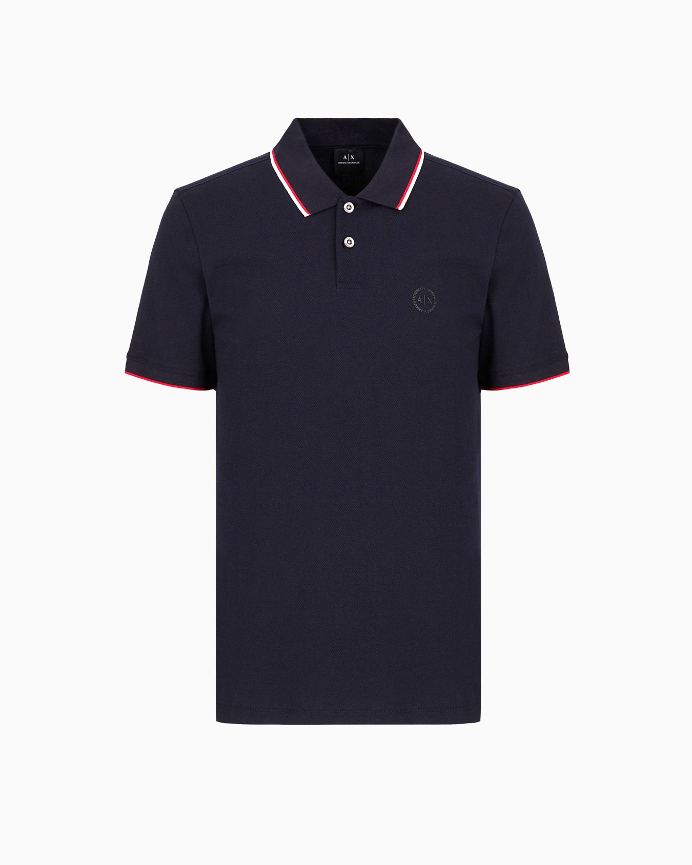 Piquet polo with contrasting details Slide 0