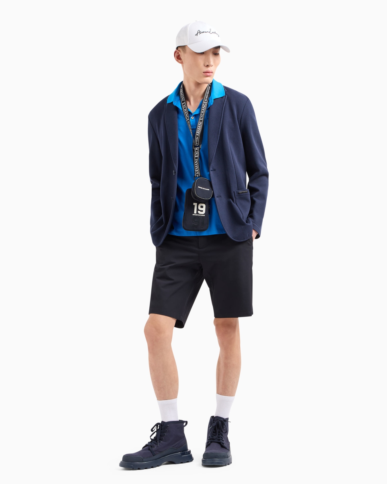 Polo shirt in Milan/New York jersey Diapositiva 3