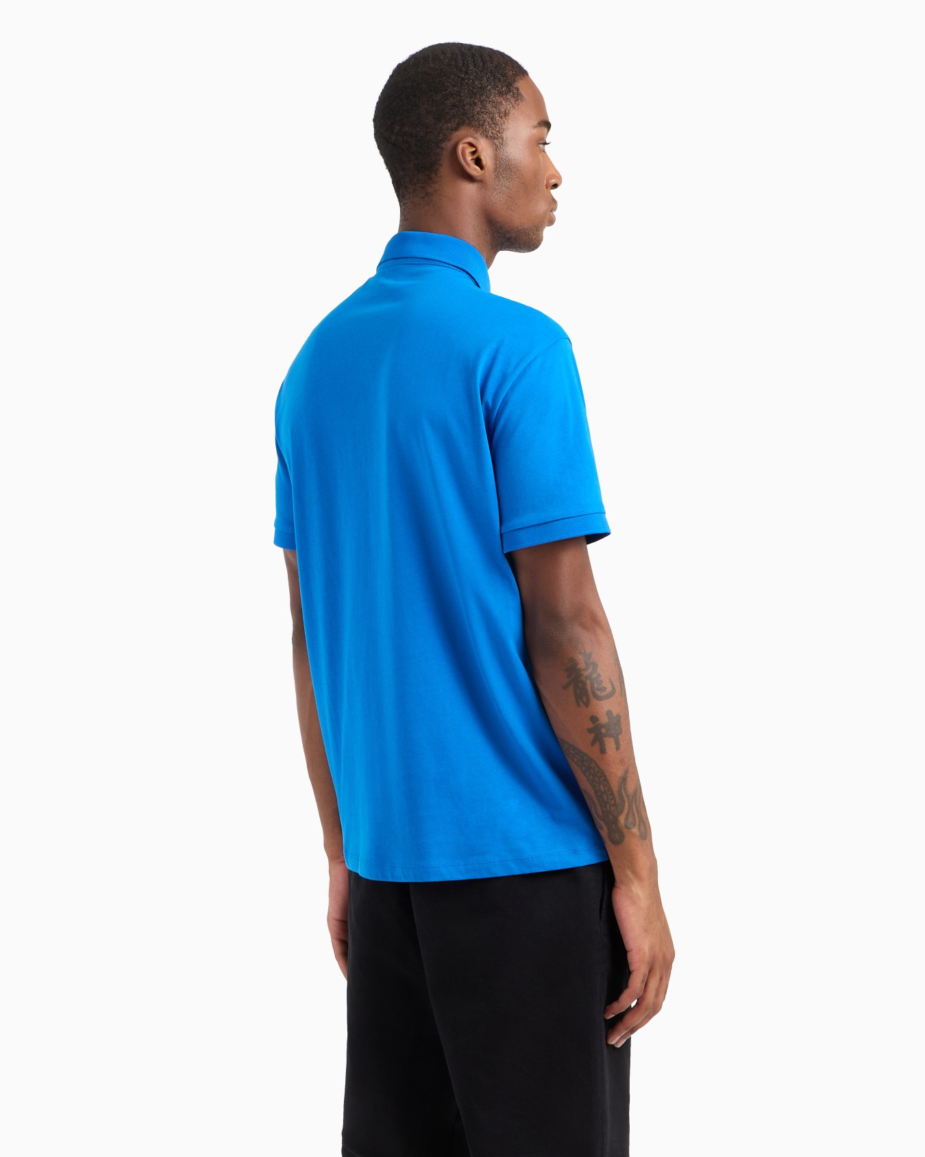 Polo shirt in Milan/New York jersey Slide 2
